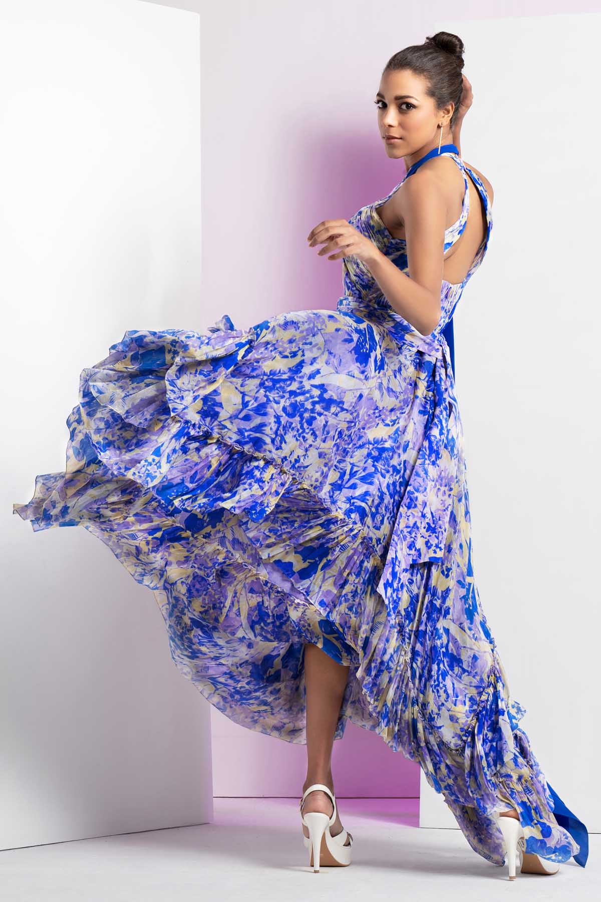 Pancy Daisy Print Dress