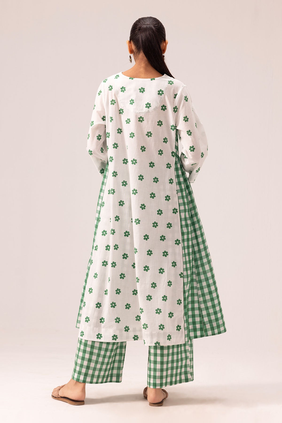 Panel Cotton Choga Kurta & Pant