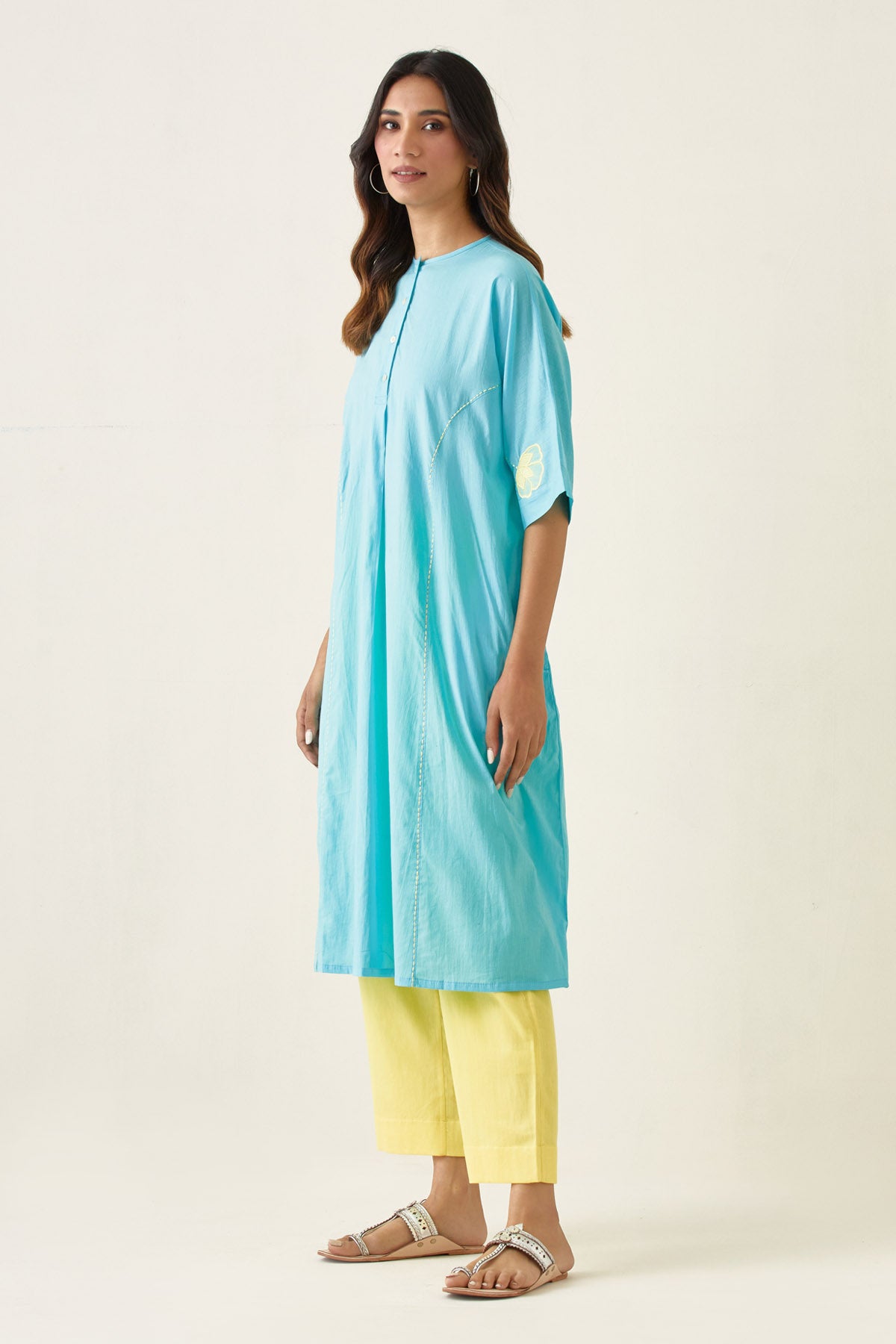 Cotton Cambric Kurta & Pants