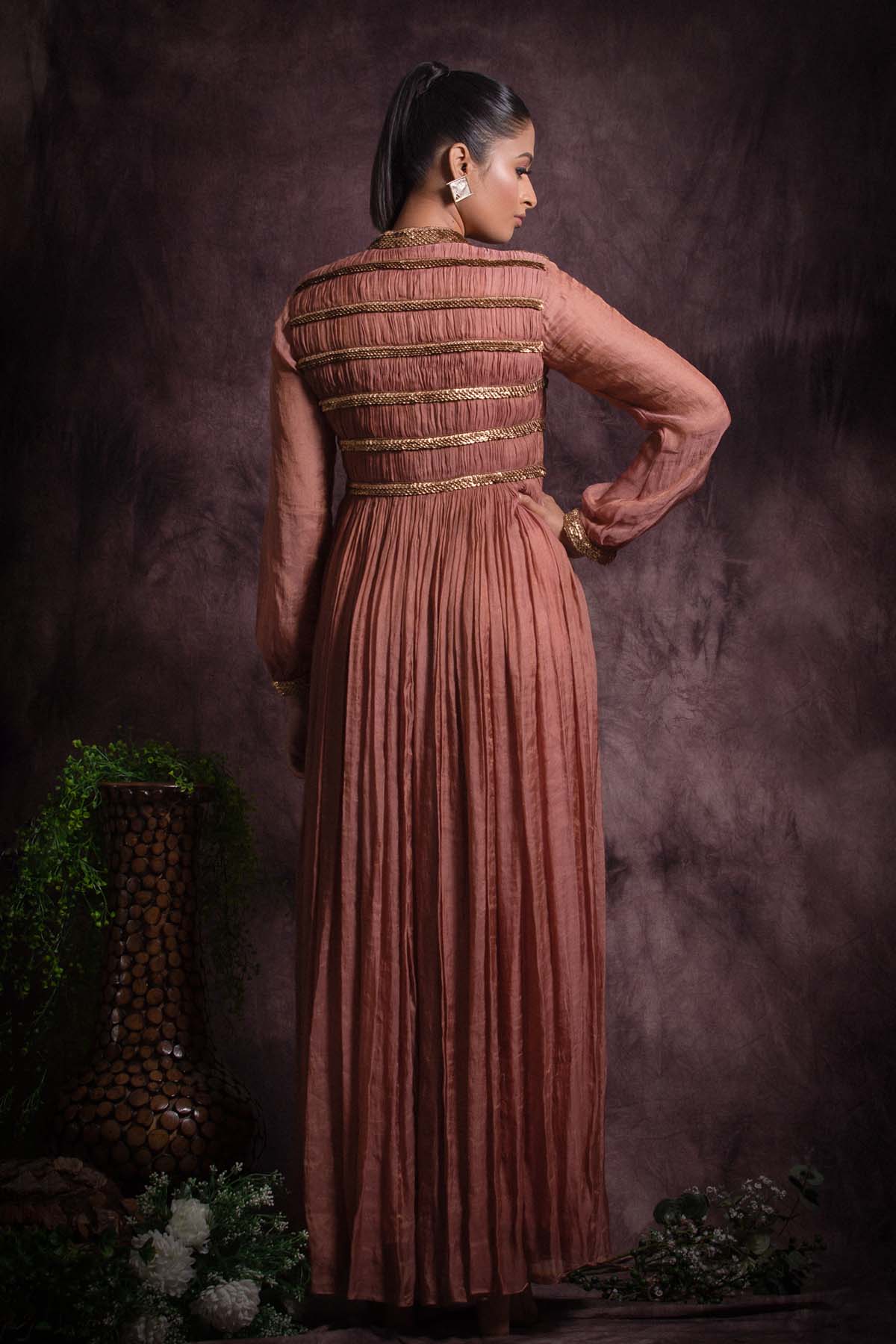 Pastel Pink Jacket & Palazzo Set