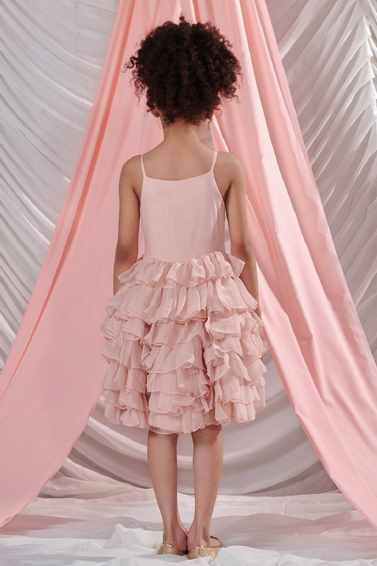 Pastel Pink Layered Dress