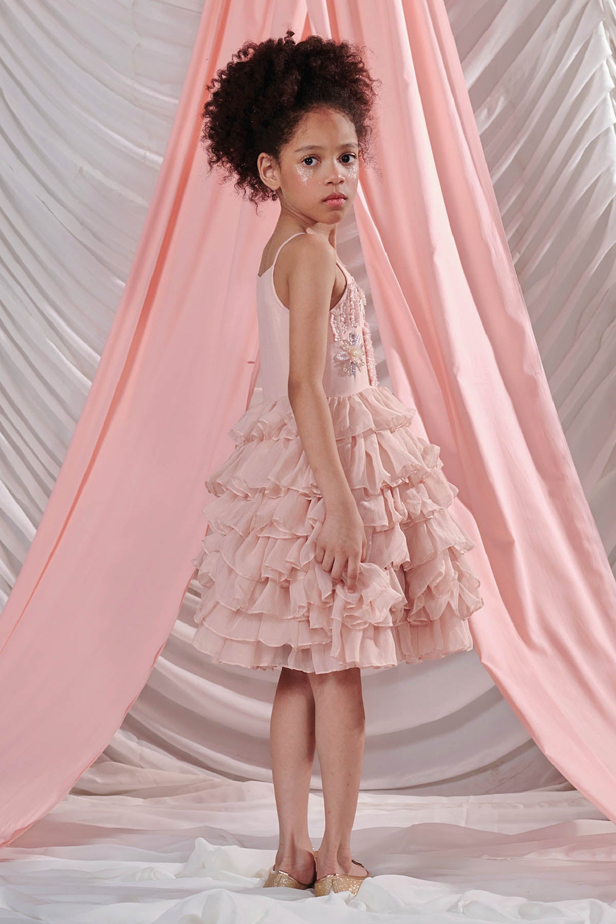 Pastel Pink Layered Dress