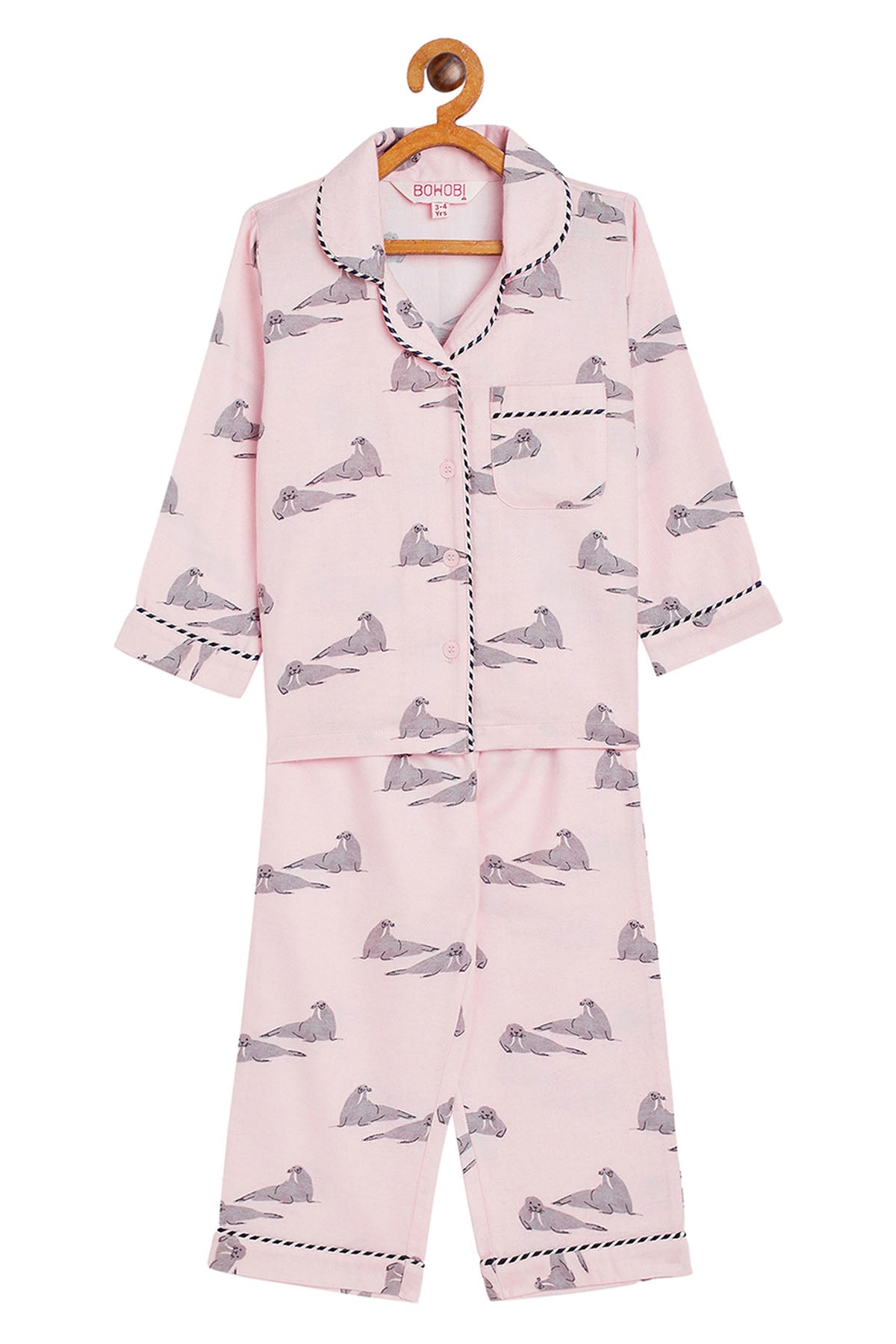 Buy Pastel Pink Printed Sleepwear Online
