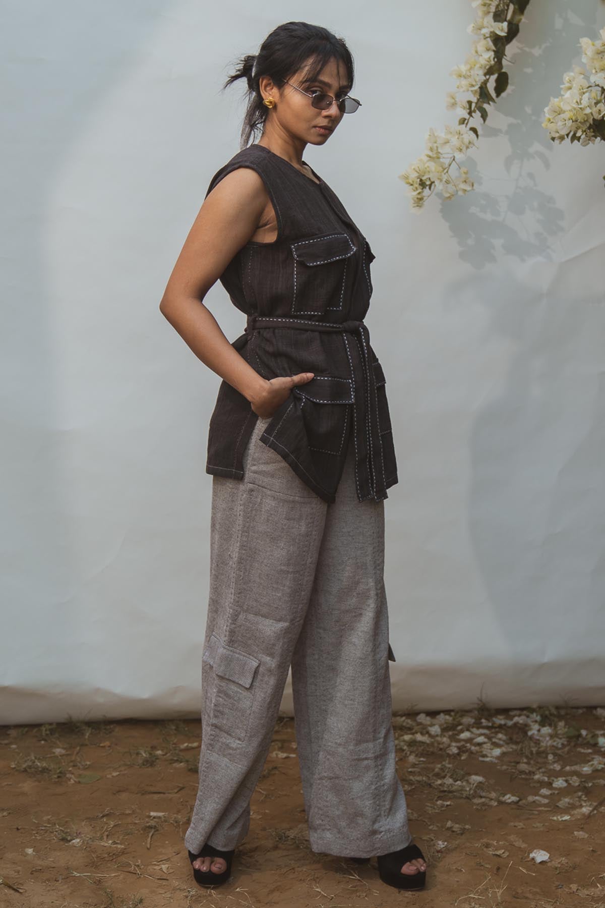 Patch Pockets Adorn Vest