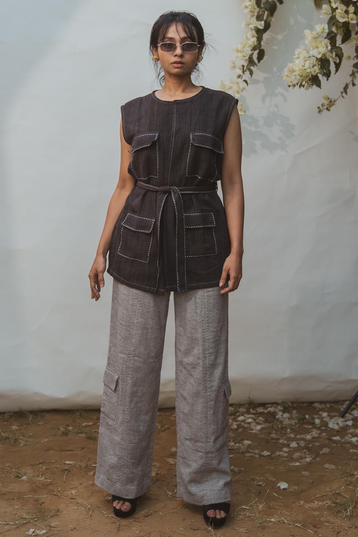 Patch Pockets Adorn Vest