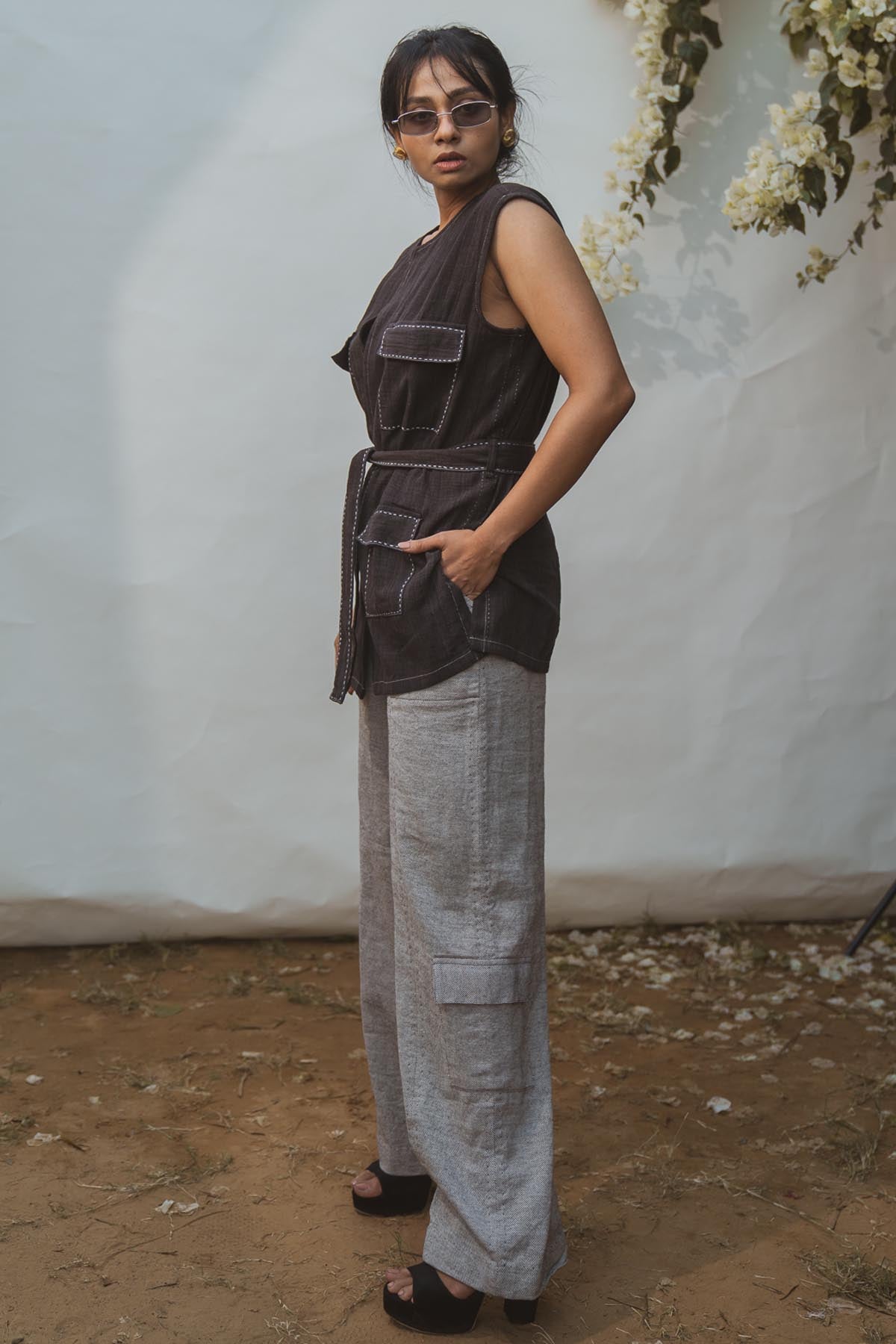 Patch Pockets Adorn Vest