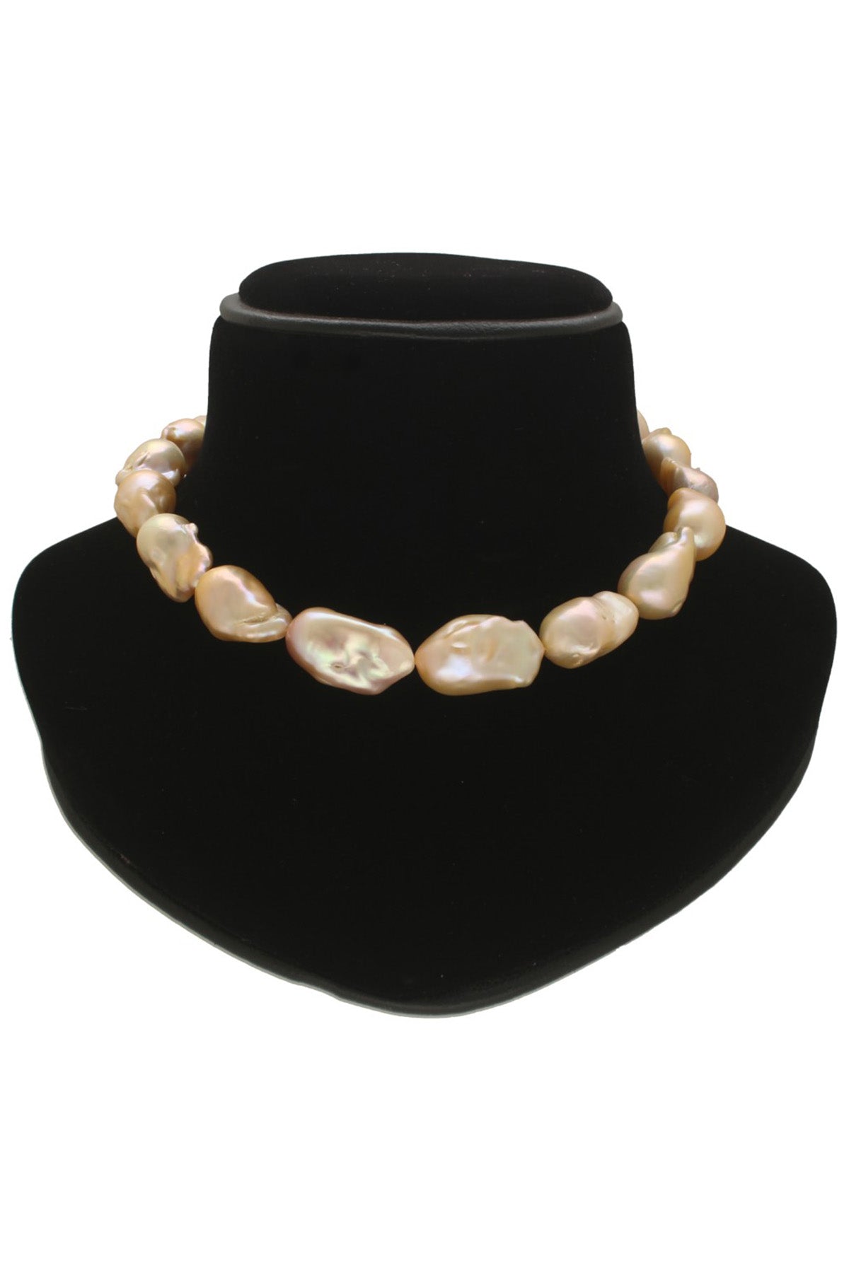 Peach Baroque Pearls Necklace