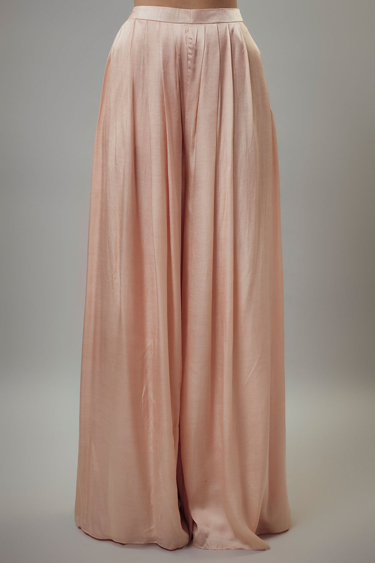 Peach Corset & Flared Pants