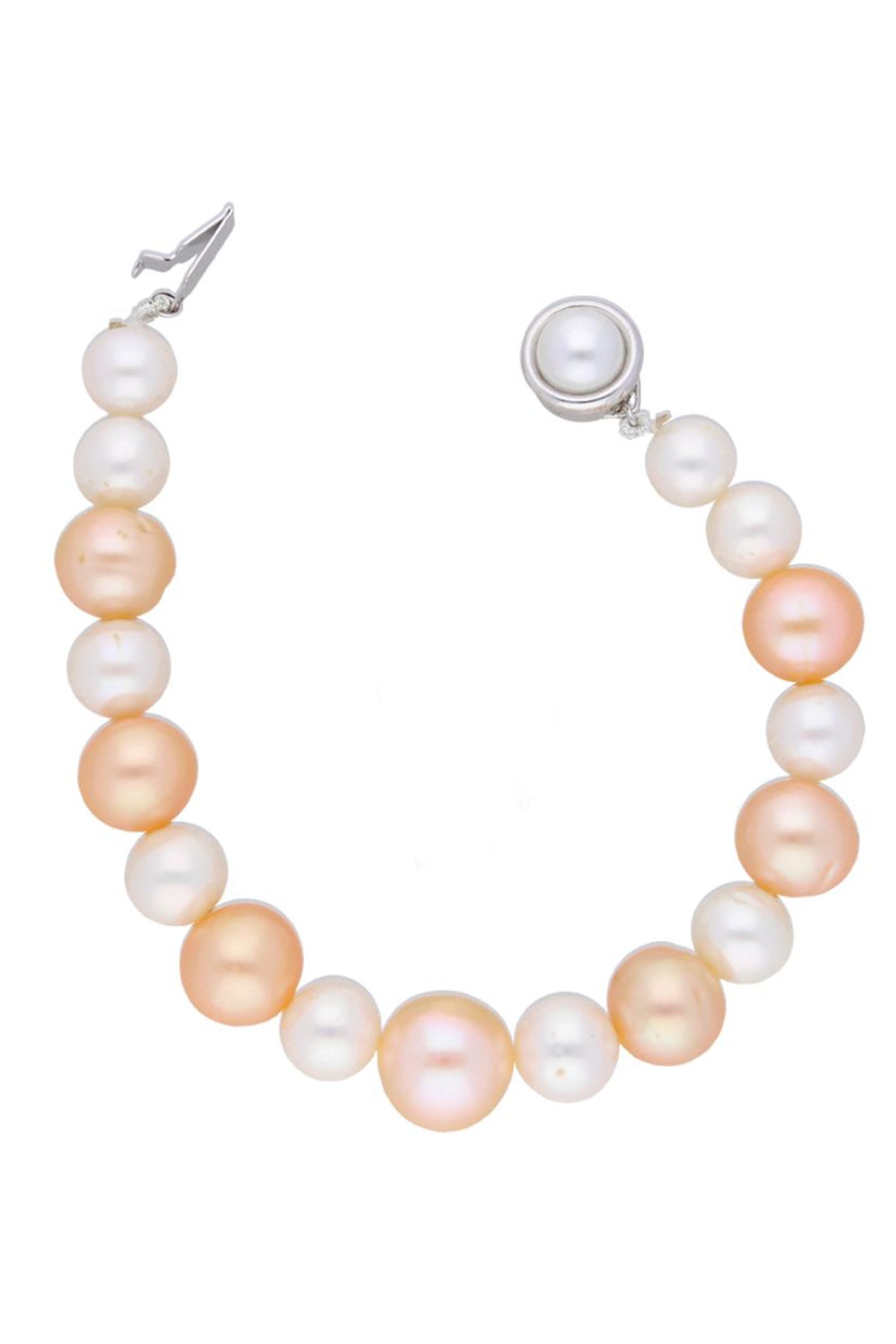 Peach Freshwater Pearl Bracelet