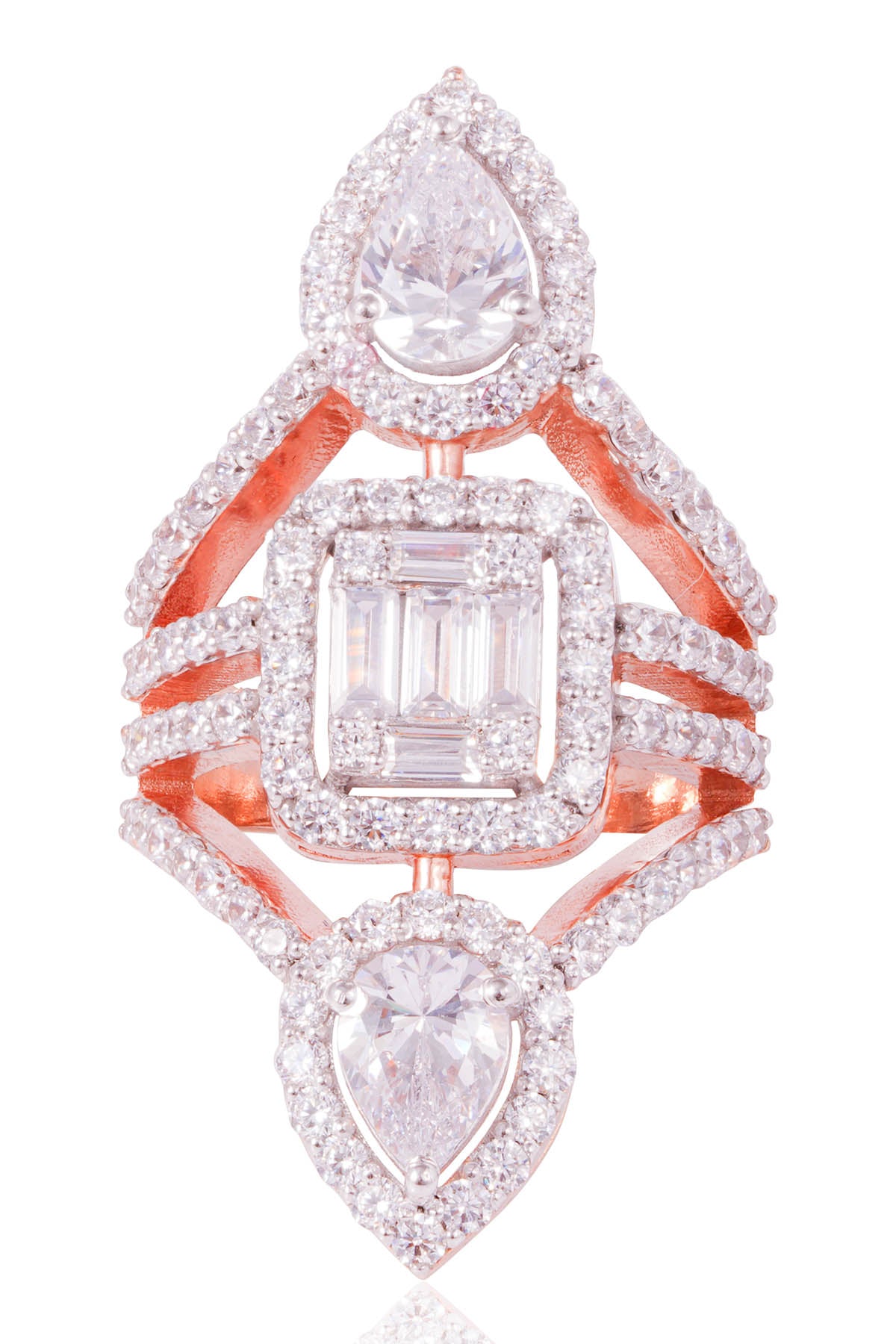 Pear Shaped Stones Ring