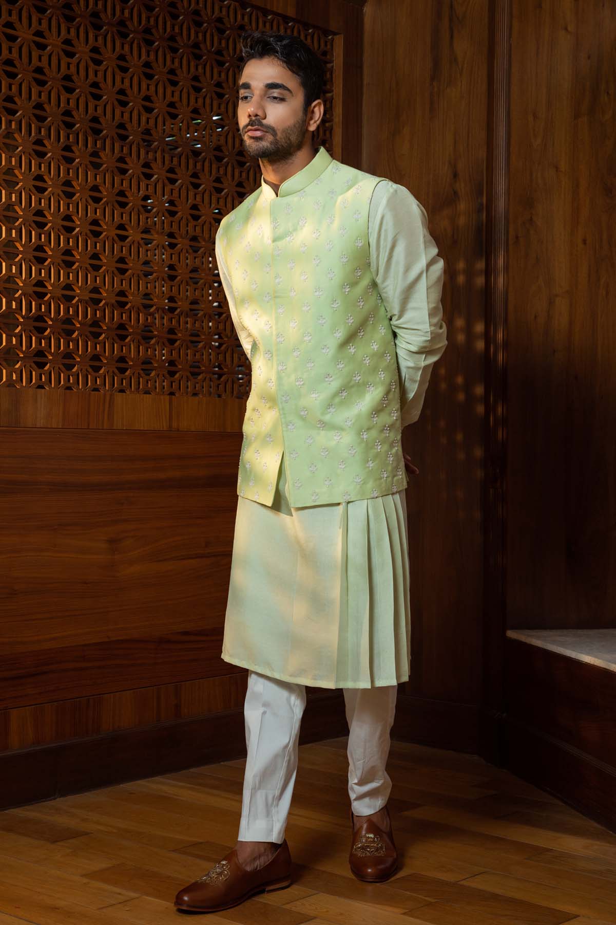 Pearl Jacket & Kurta Set