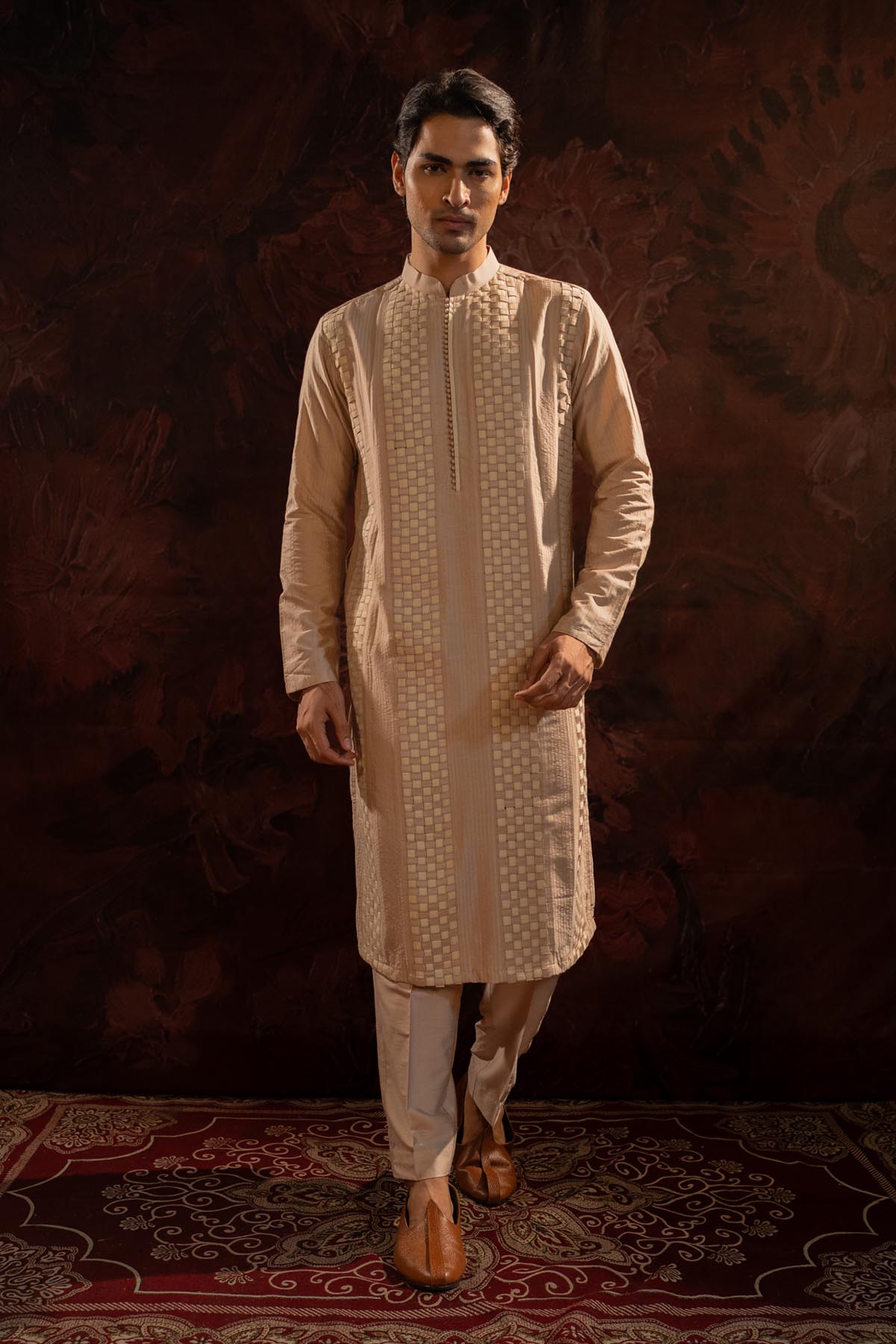Buy Pearl Cotton Silk Kurta Set Online