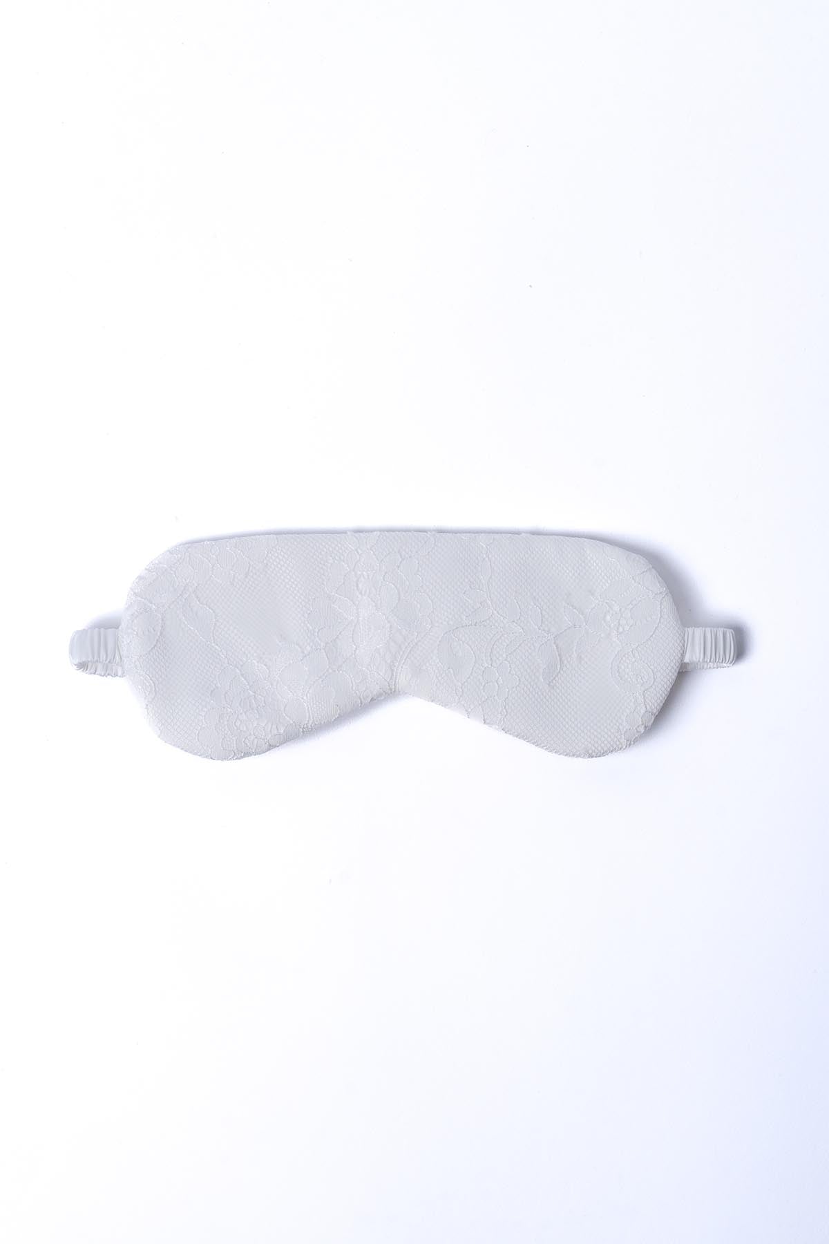 Buy Pearl White Soft Lace Eye Mask by Mysthelle for women online at ScrollnShops