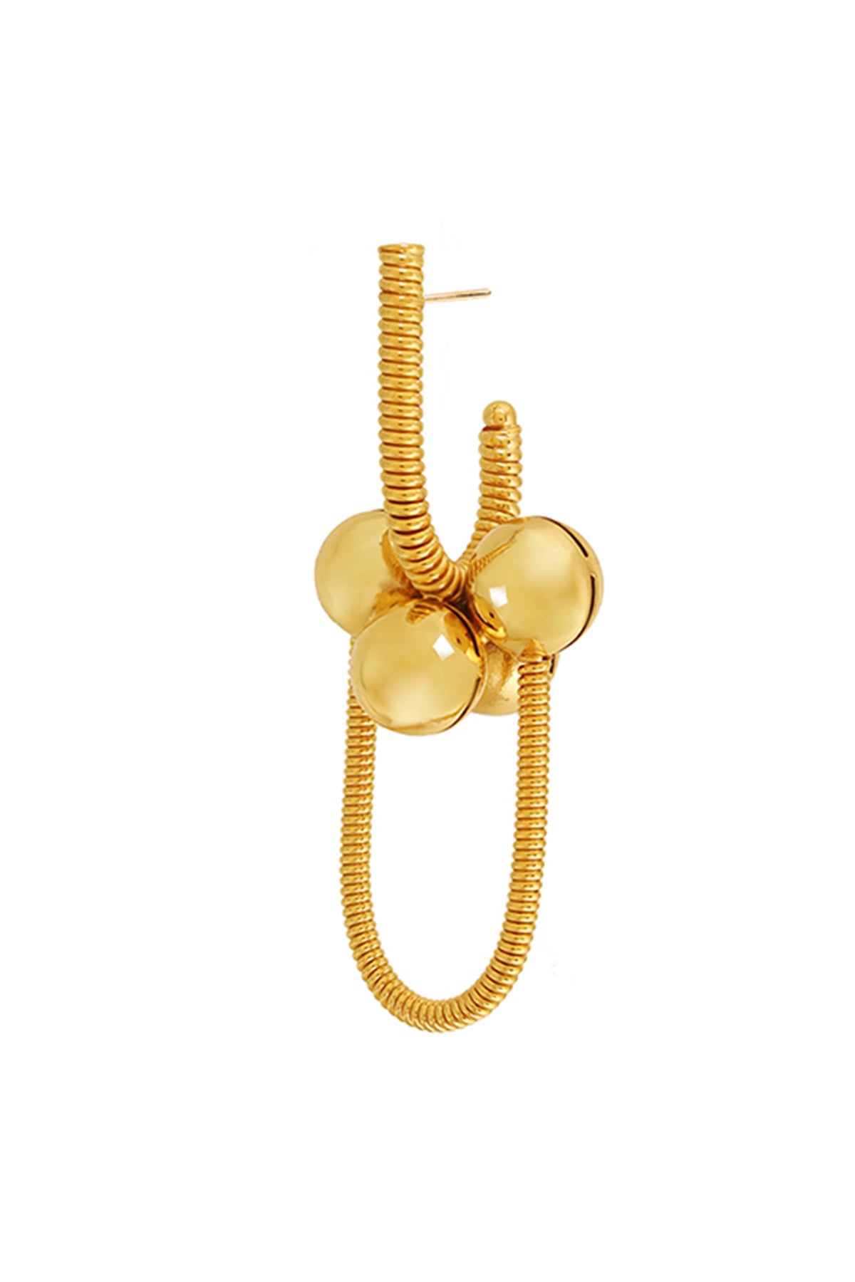 Pearls Gold Plated Brass Studs