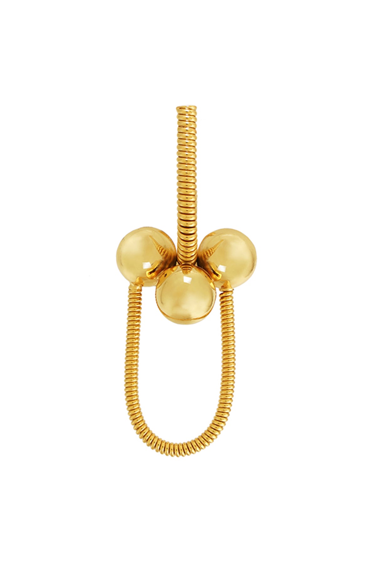 Pearls Gold Plated Brass Studs