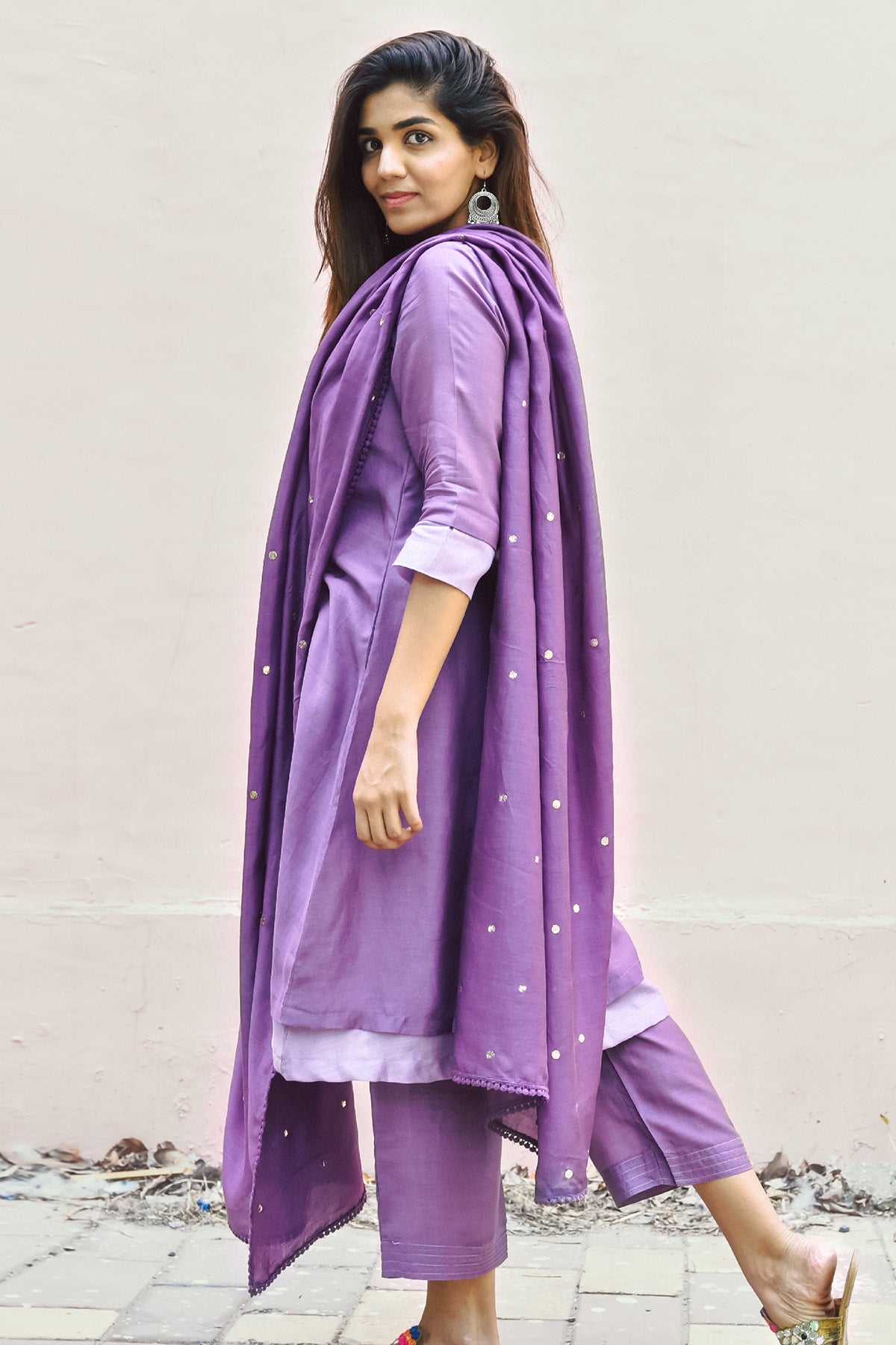 Periwinkle Layered Kurta Set