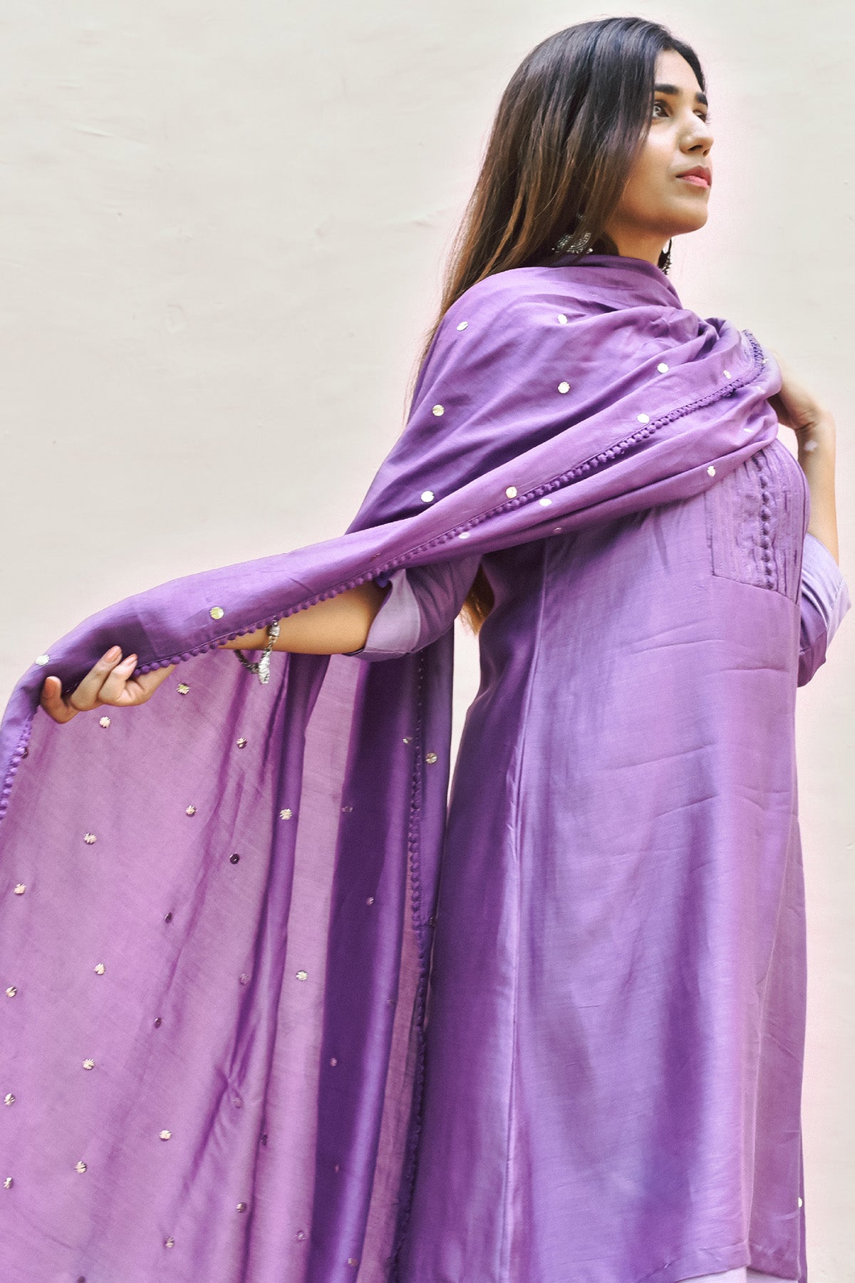 Periwinkle Layered Kurta Set