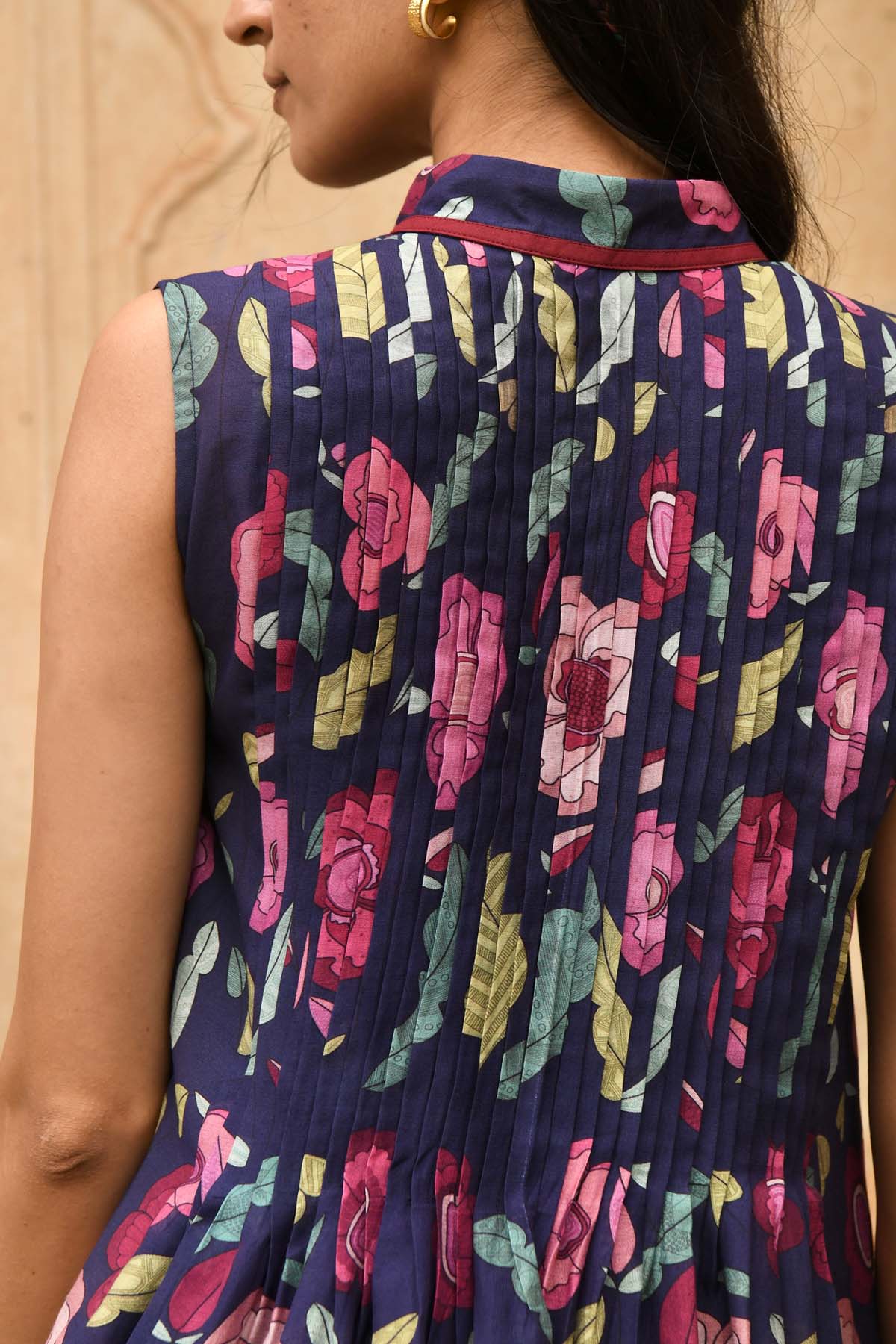 Persian Blue Printed Kurta Set