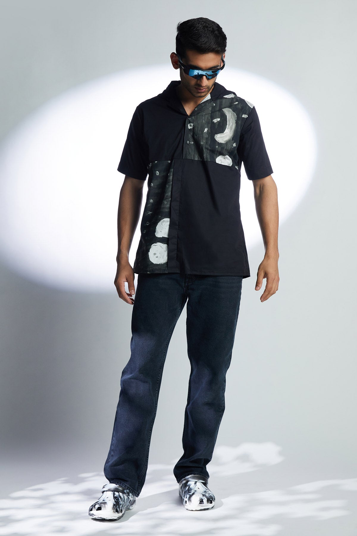 Phases Of Moon Print Shirt