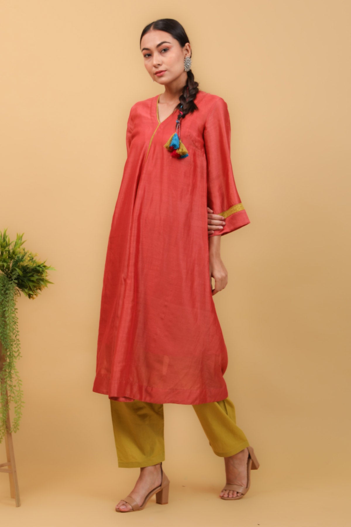 Phiran Style Flared Kurta Set