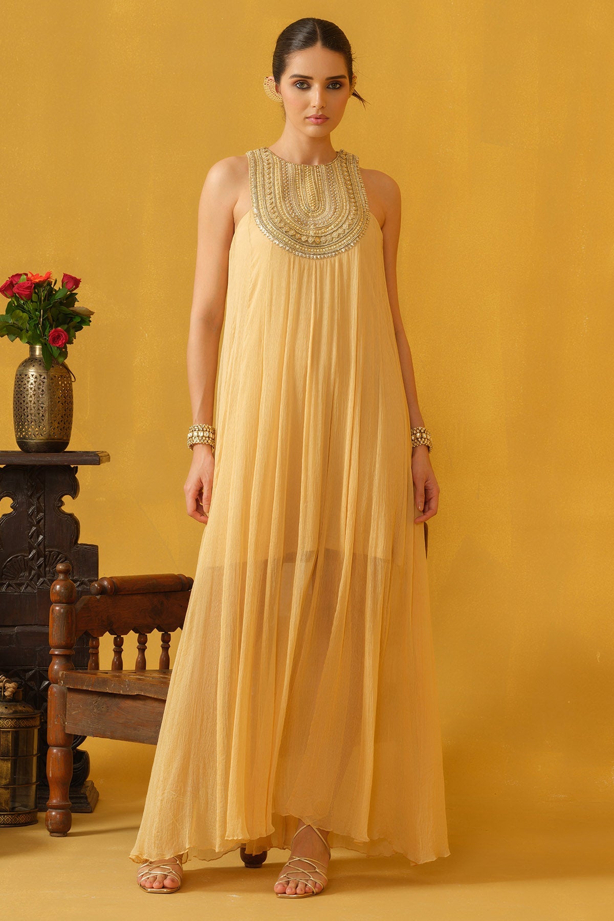 Buy Pine Embellished Beads Dress for women by Abstract By Megha Jain Madaan online available at scrollnshops