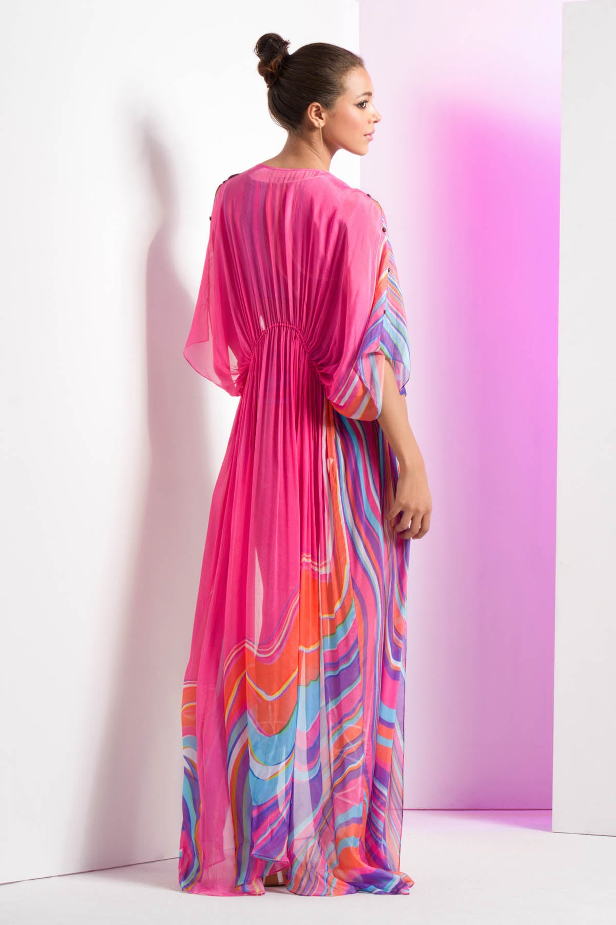 Pink Abstract Spanded Bodysuit