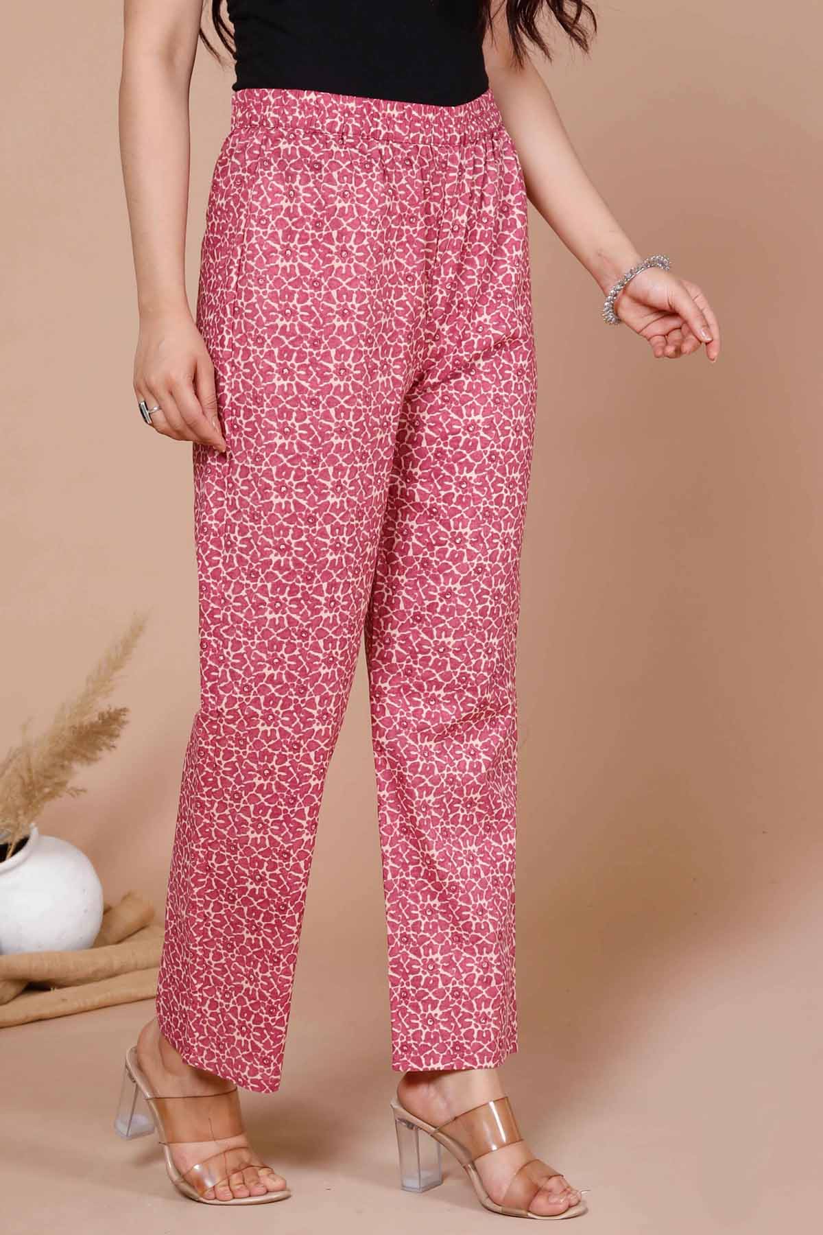 Pink Blooming Print Kurta Set