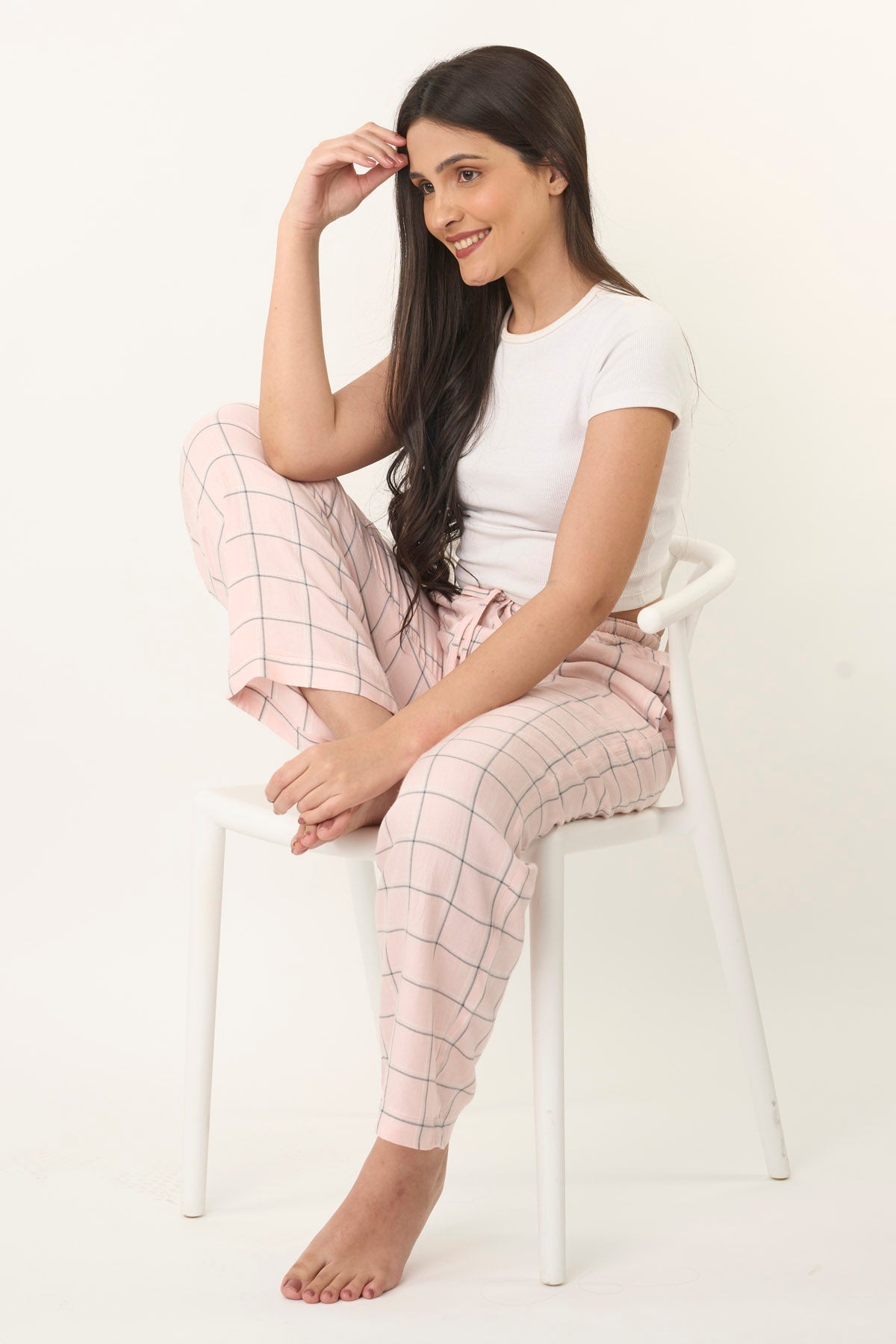 Pink Checkered Pyjama