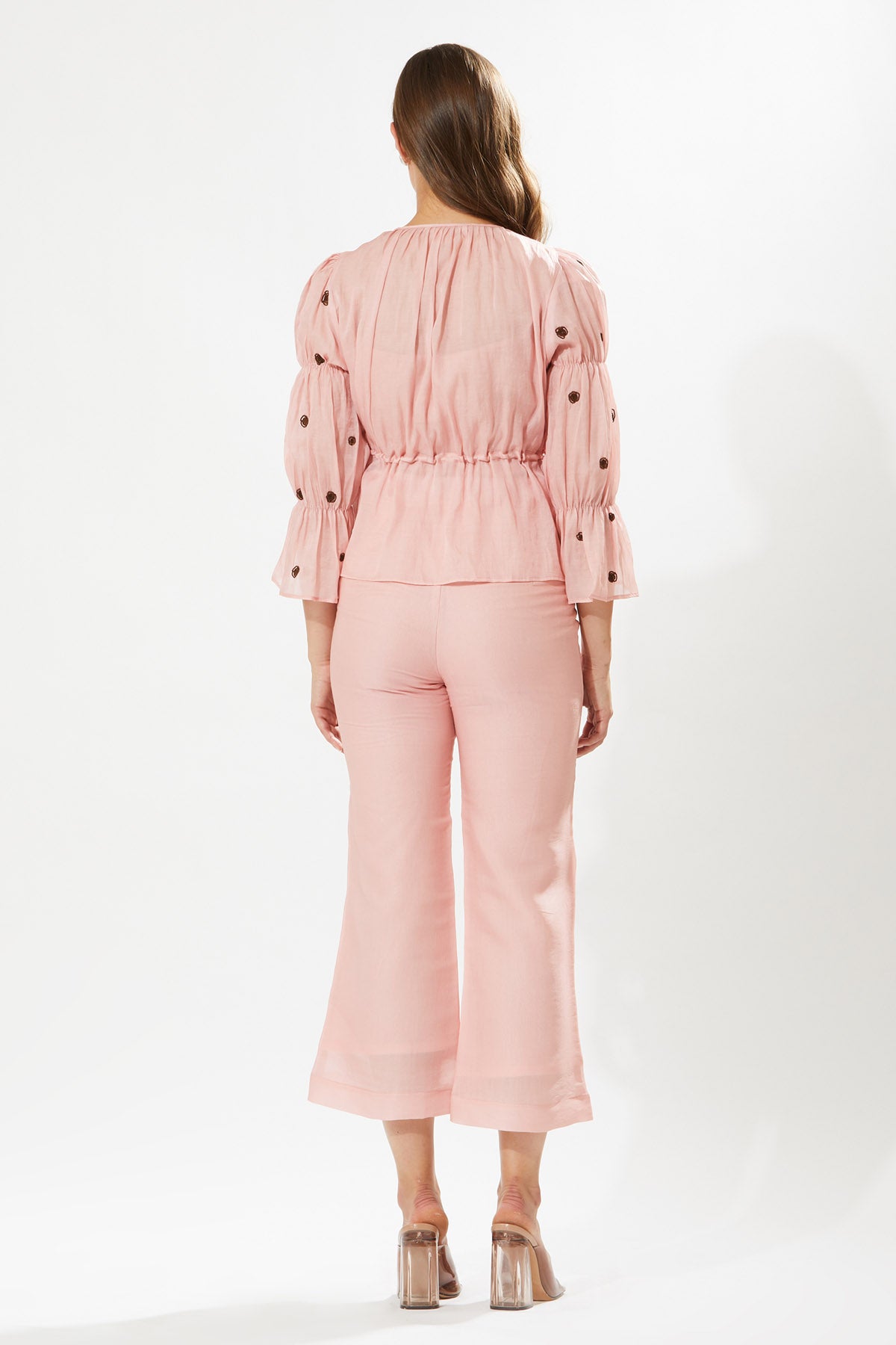 Pink Embroidered Co-ord Set