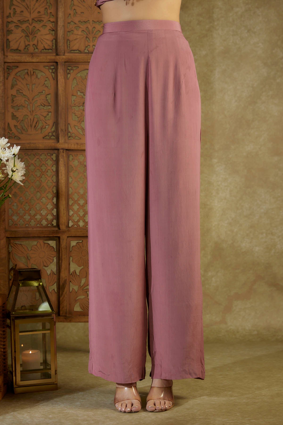 Pink Embroidered Kurta & Pants