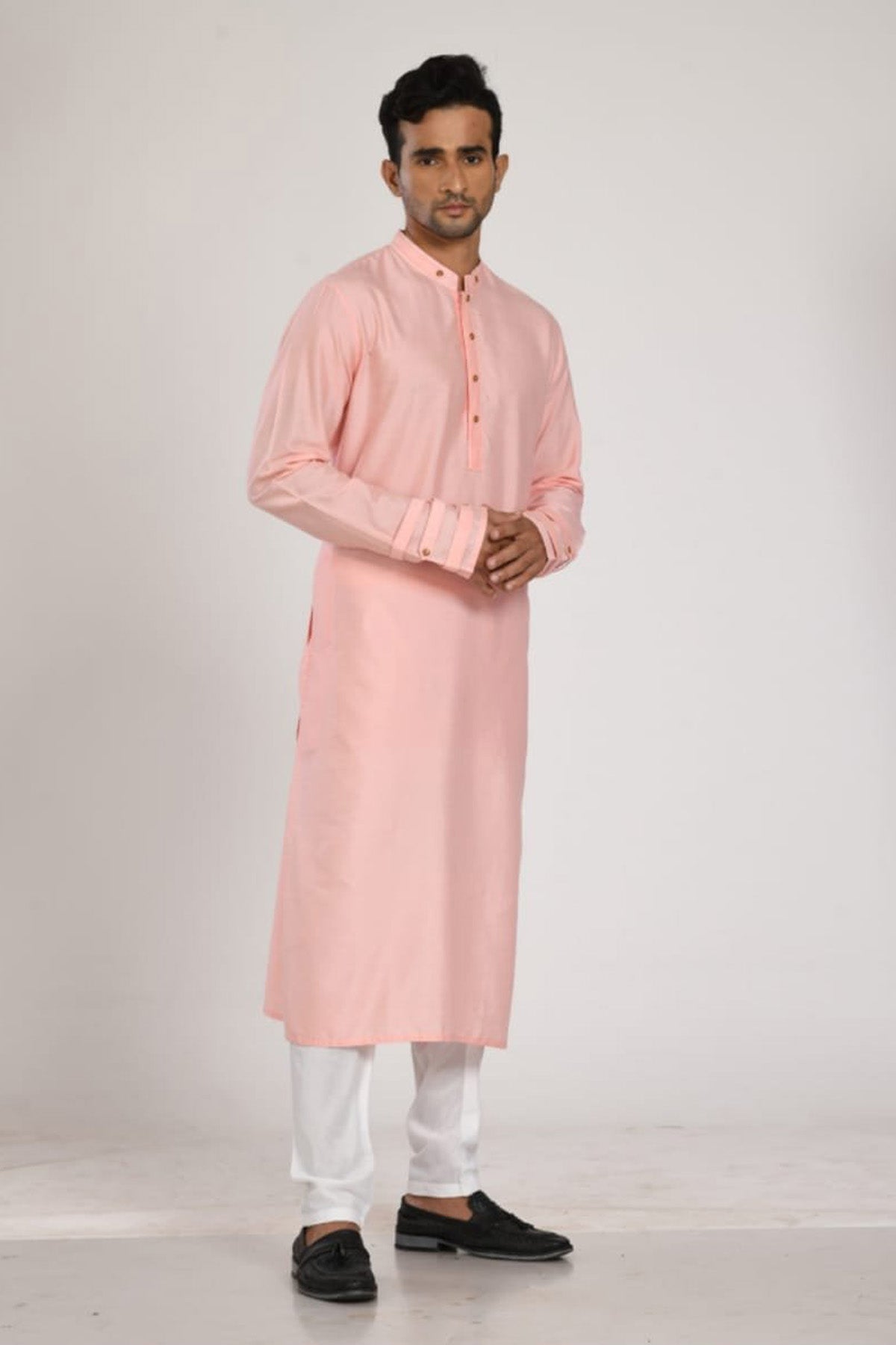 Pink Flap Sleeves Kurta Set