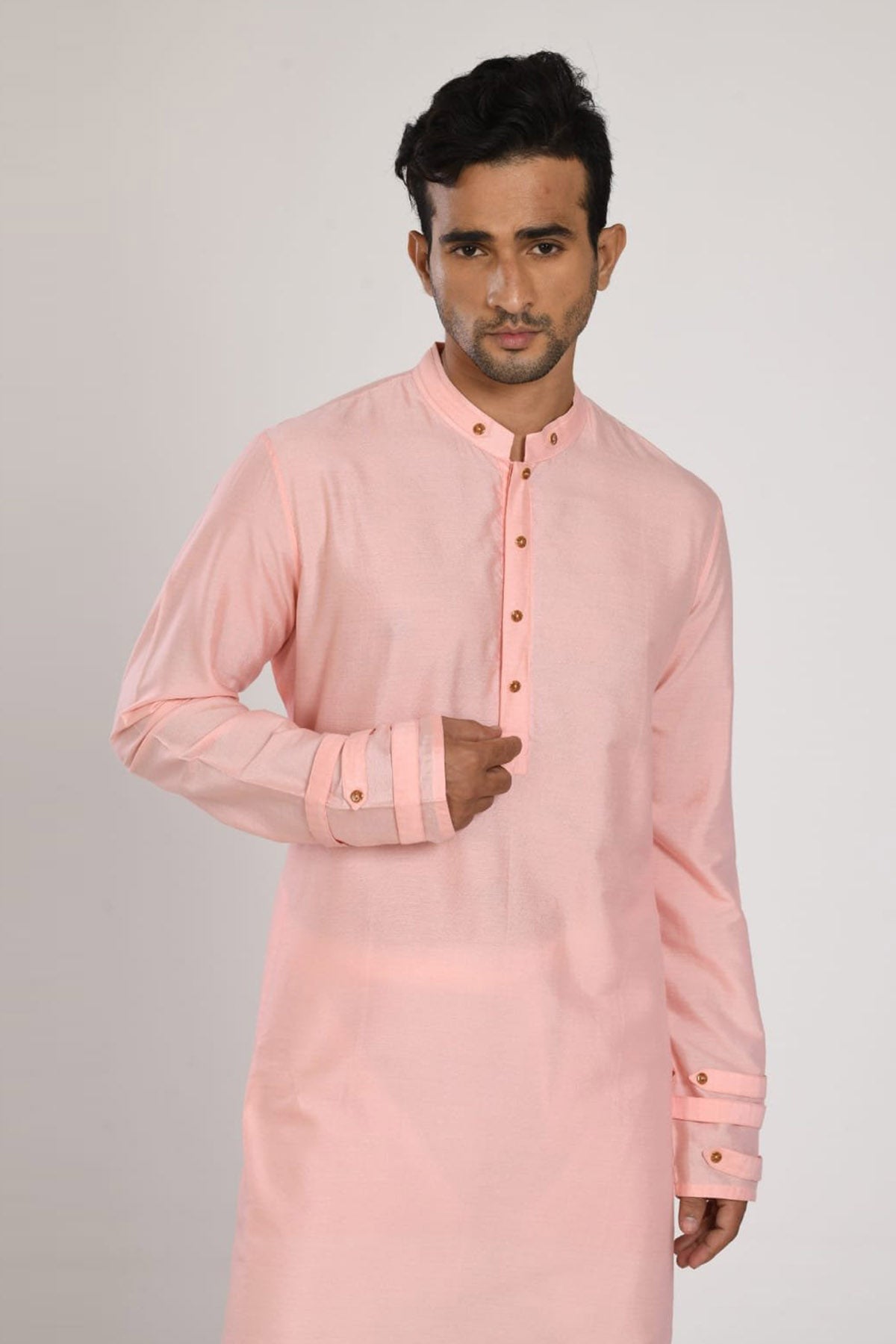 Pink Flap Sleeves Kurta Set