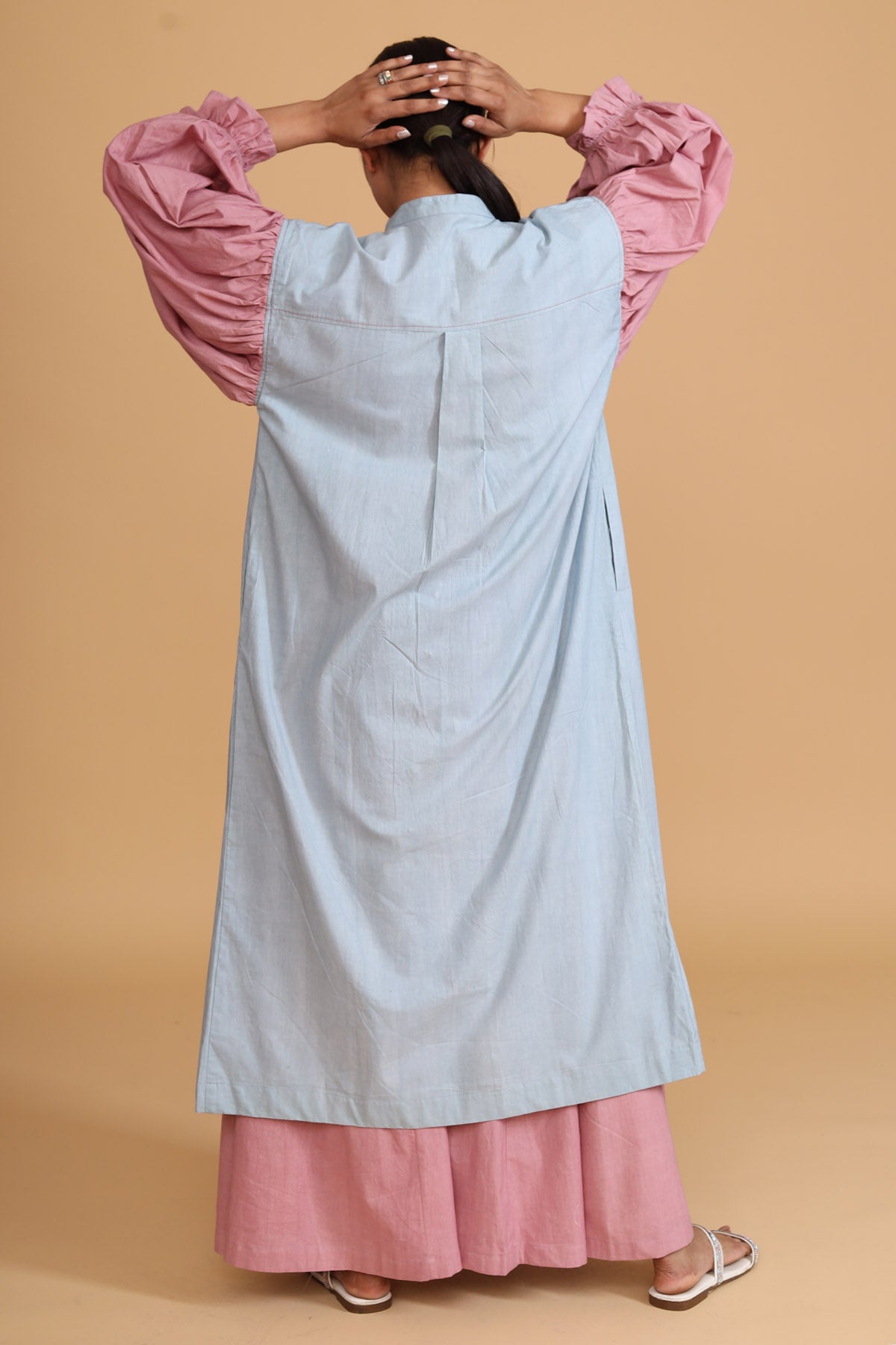 Pink Flared Jumpsuit & Overlay