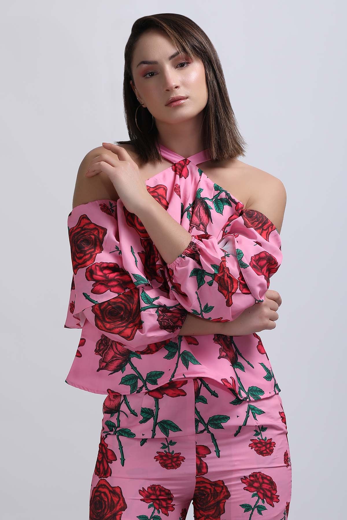 Halter Neck Floral Co-ord Set