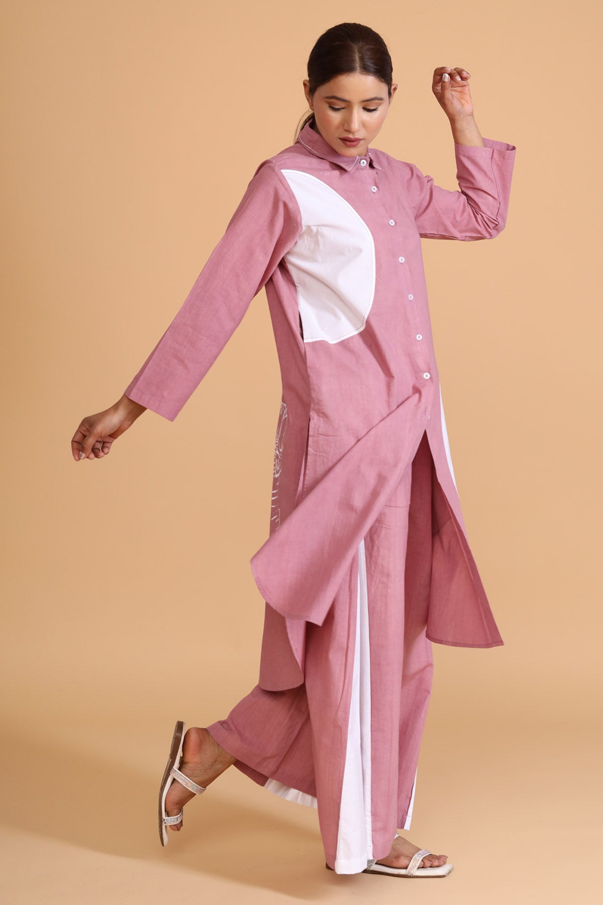 Pink Half Semi Circle Tunic