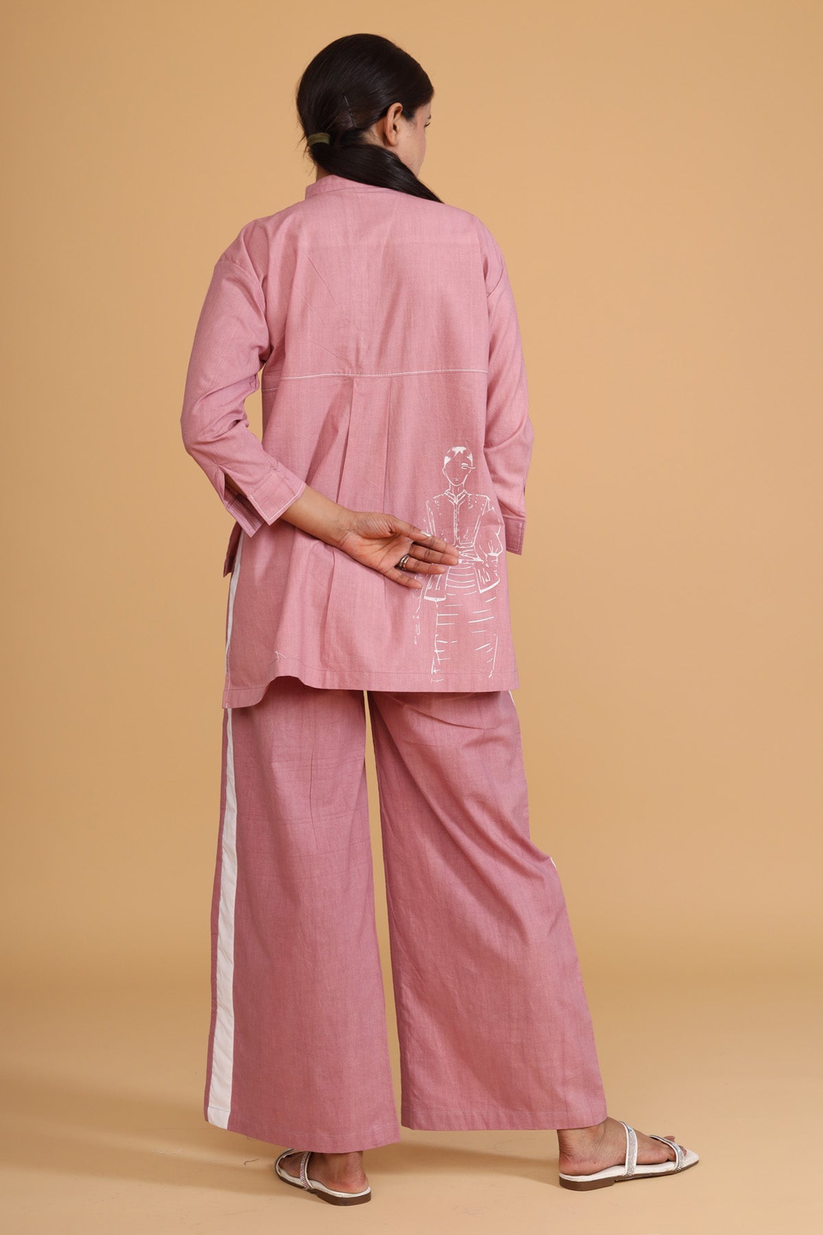 Pink Hand Painted Co-ord Set