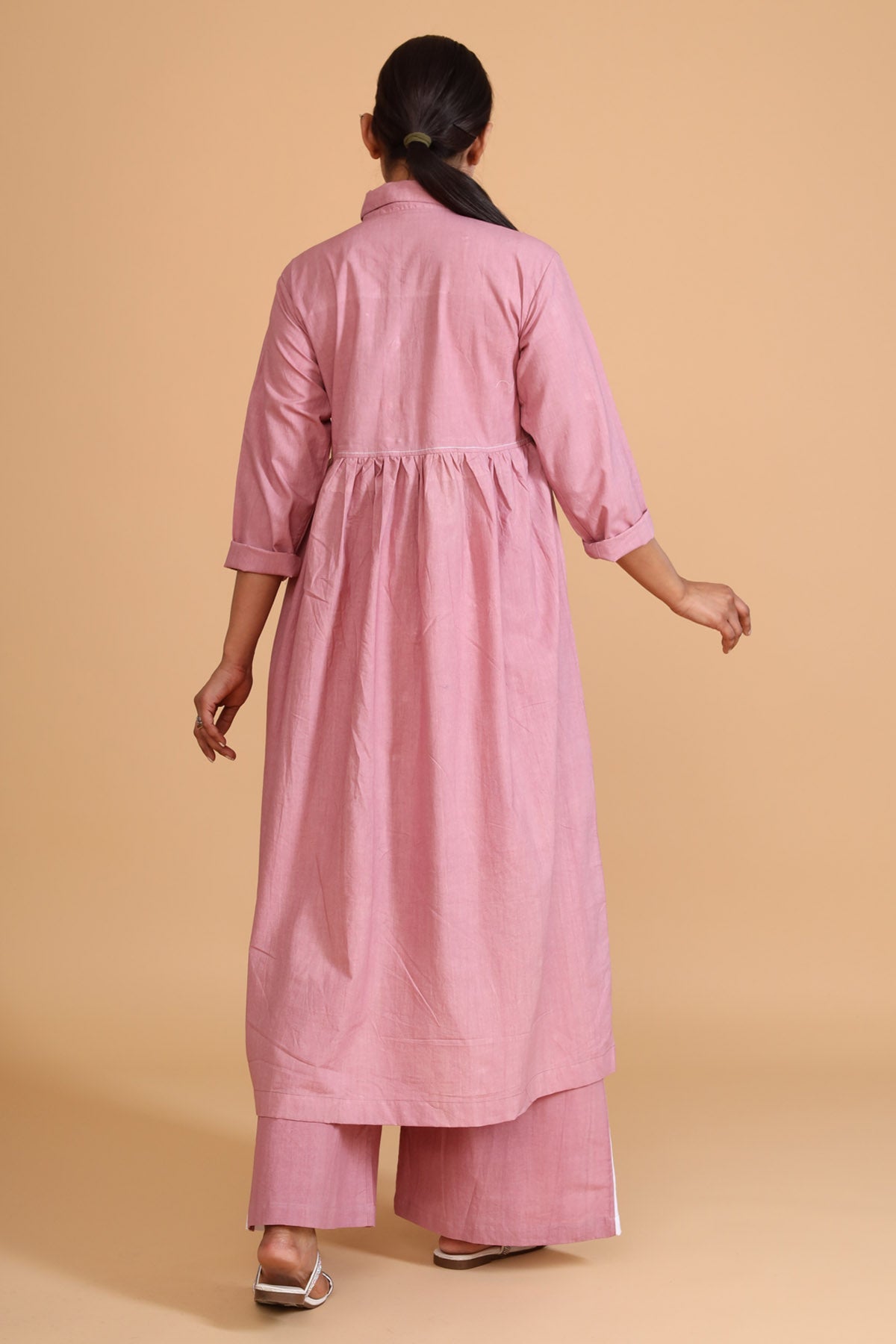 Pink Hand Painted Shirt Tunic