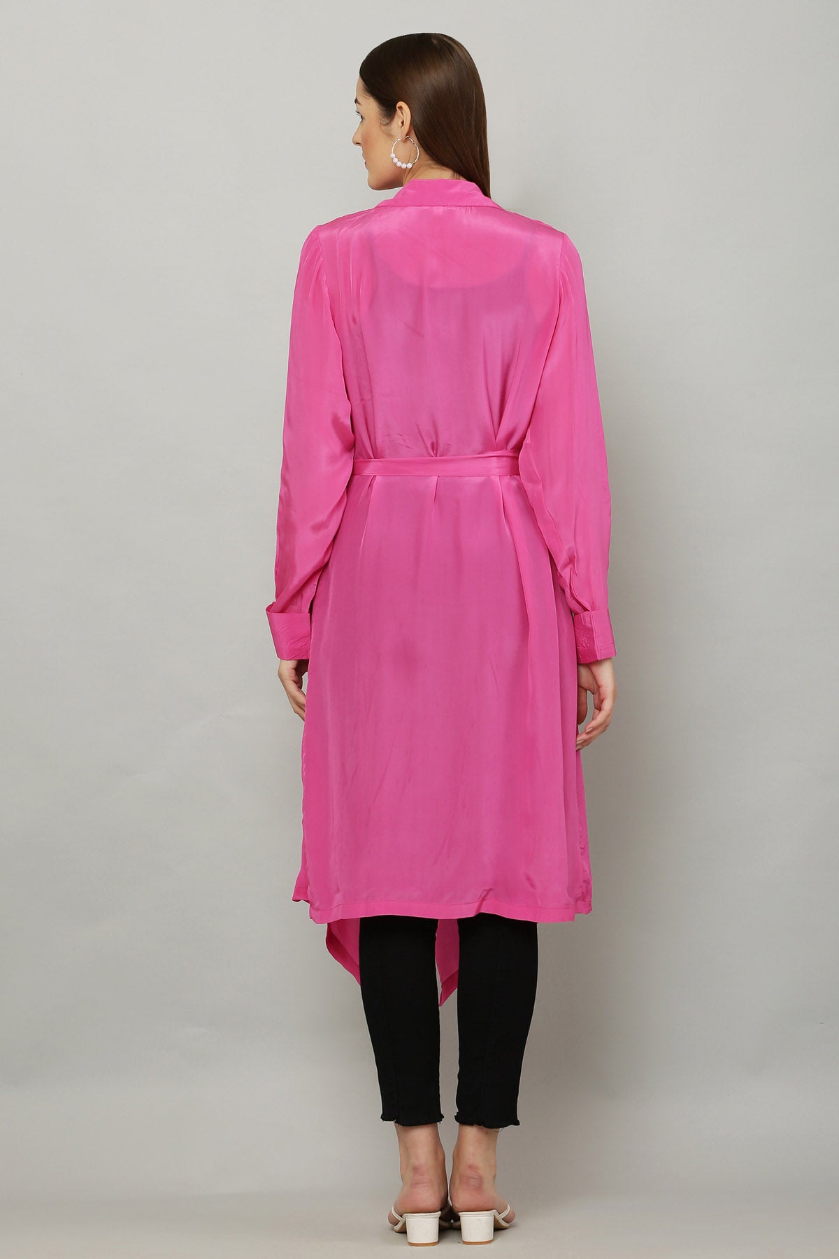 Pink Lapel Collar Overlay & Belt