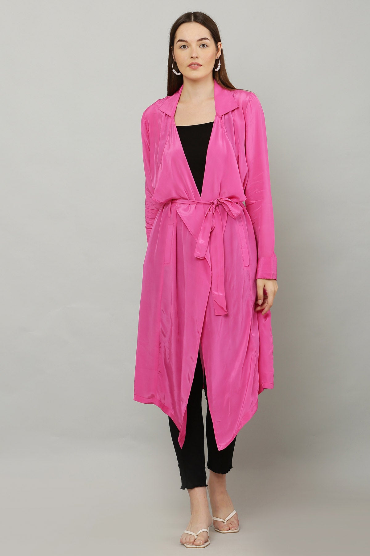 Pink Lapel Collar Overlay & Belt