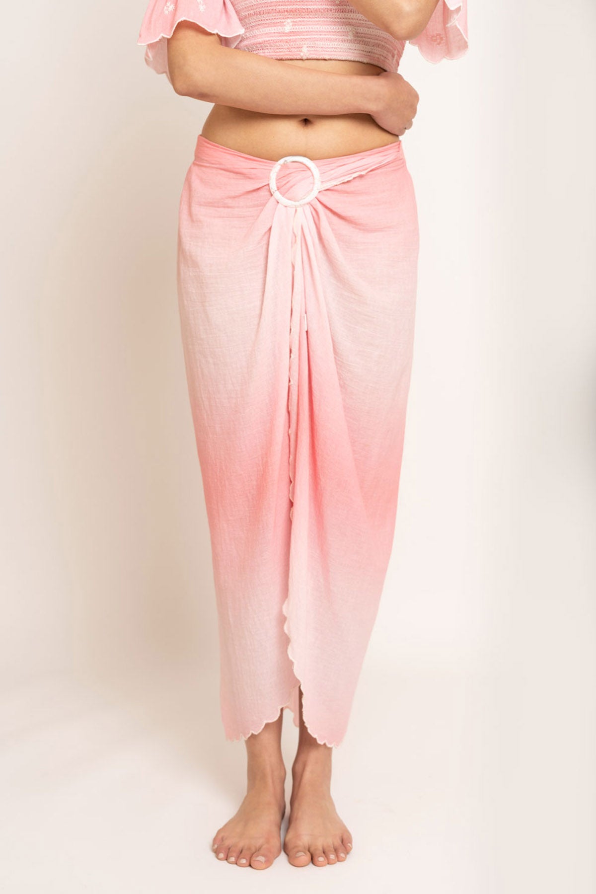 Pink Ombre Sarong Skirt