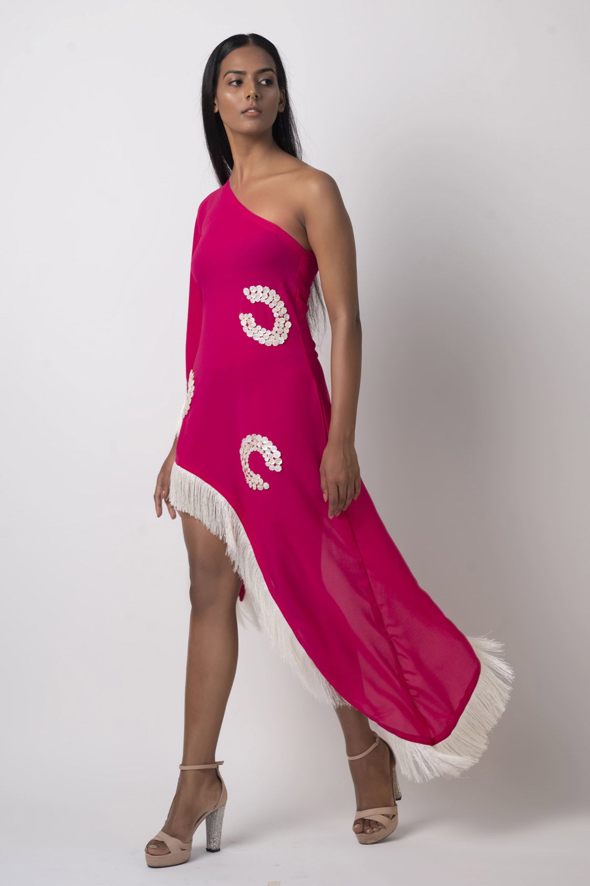 Pink Georgette Kaftan