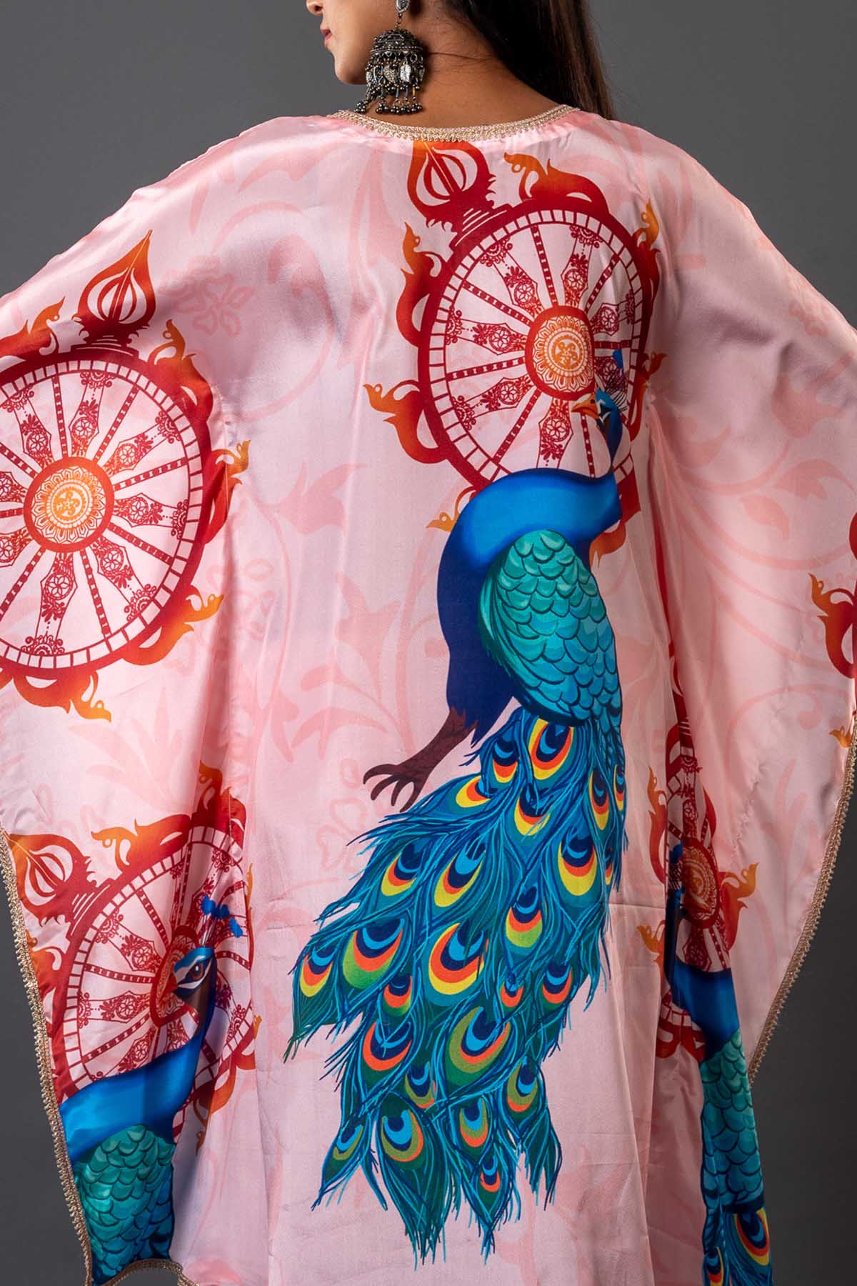 Pink Oversized Kaftan Dress