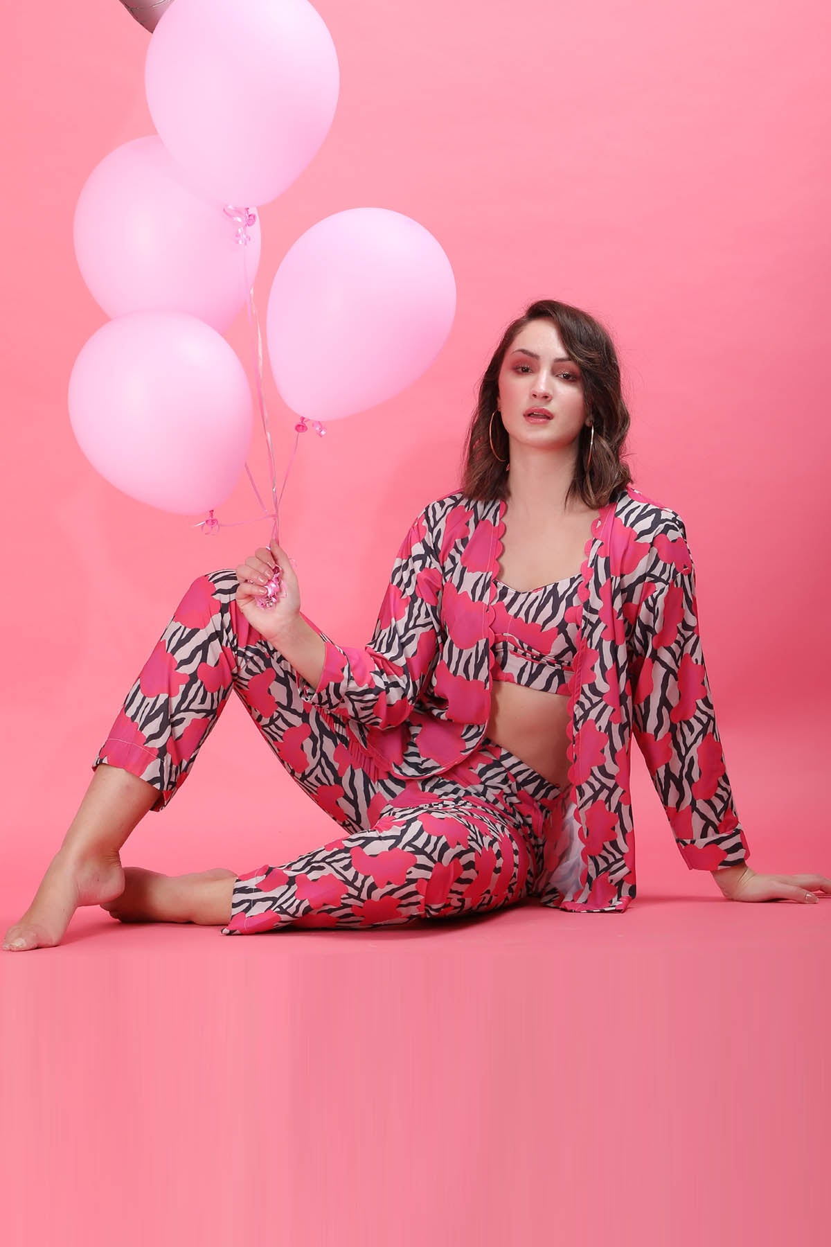 Pink Printed Co-ord Set