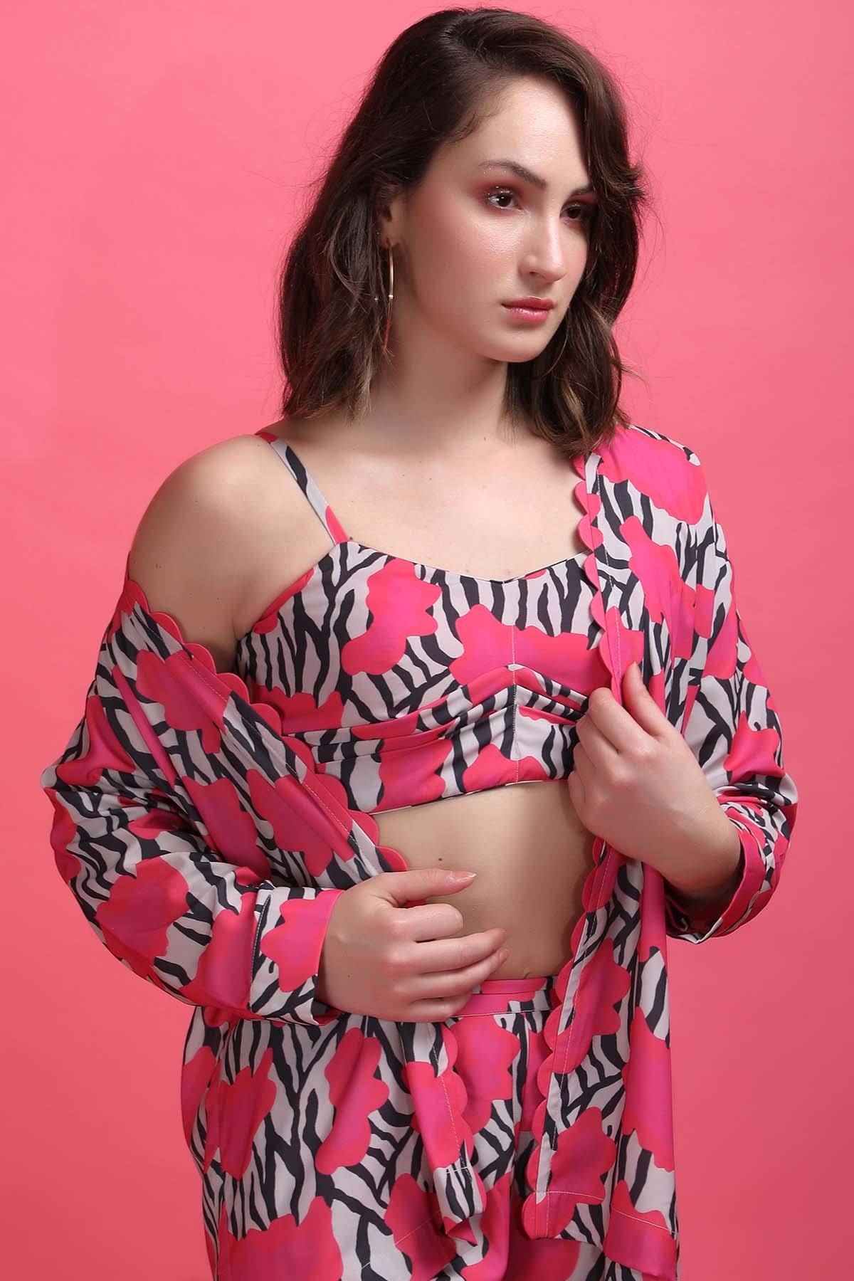 Pink Printed Co-ord Set