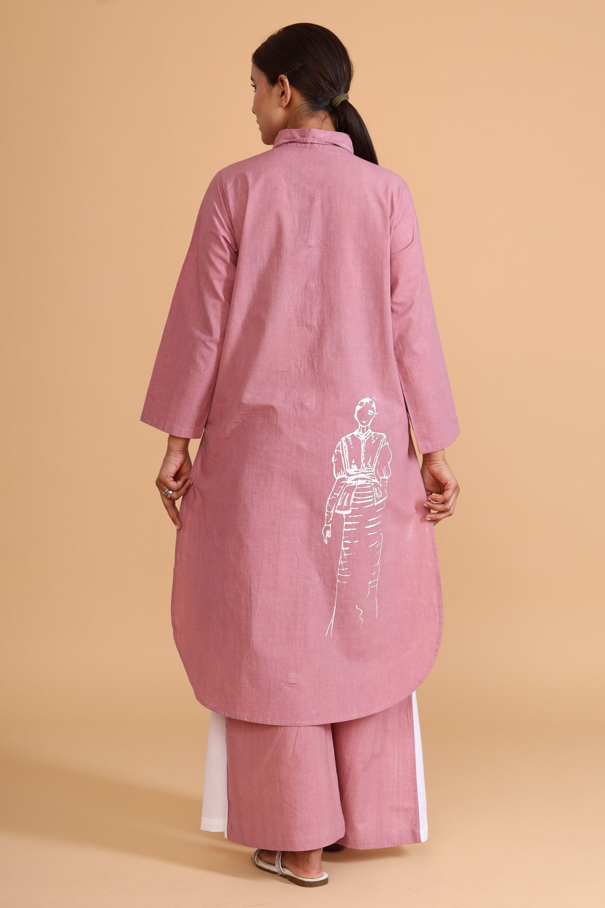 Pink Semi Circle Tunic Co-ords