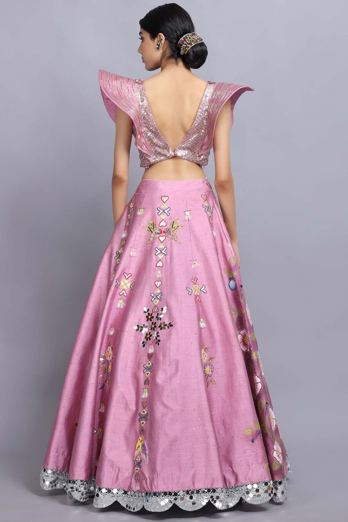 Pink Sheesha Lehenga Set