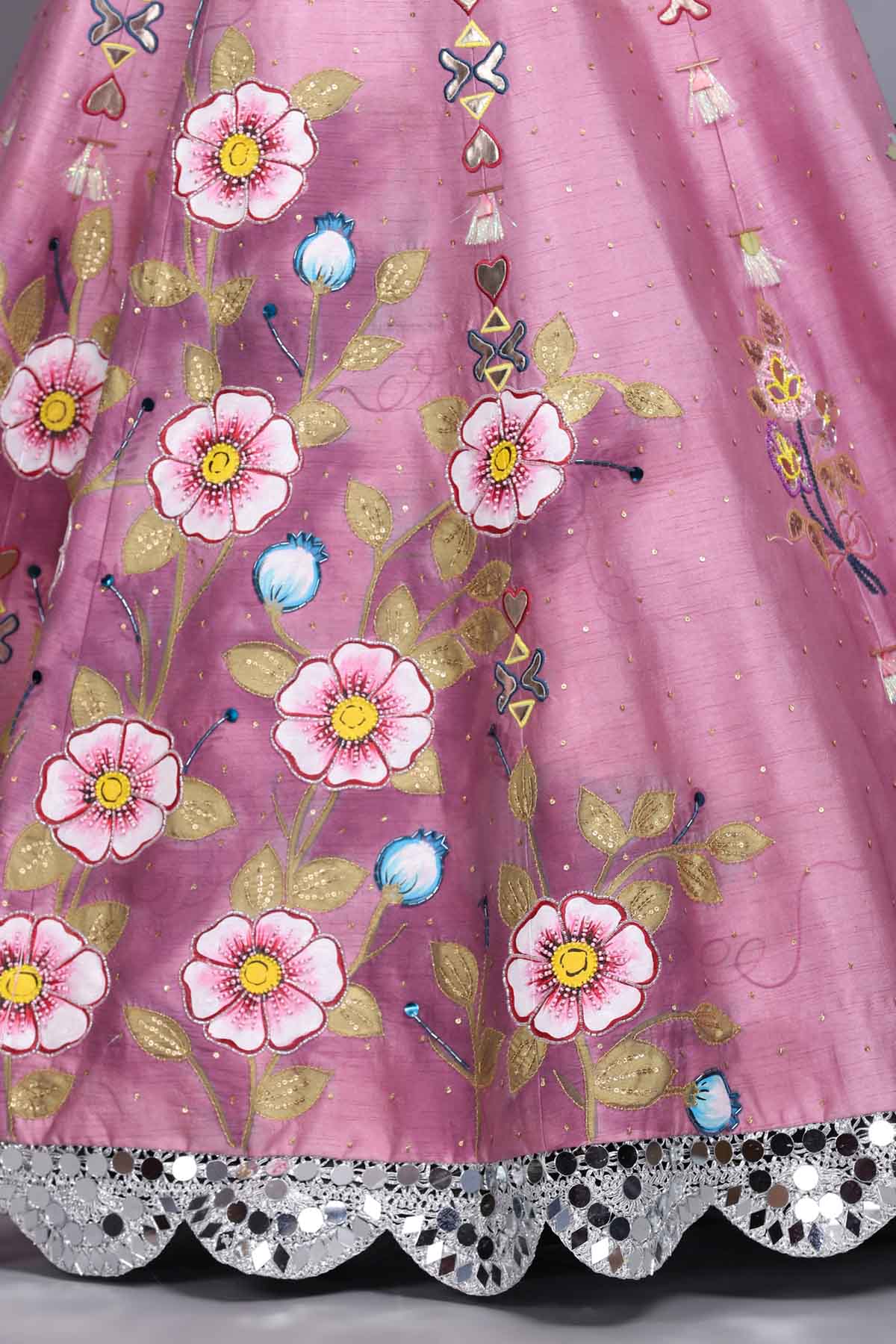 Pink Sheesha Lehenga Set