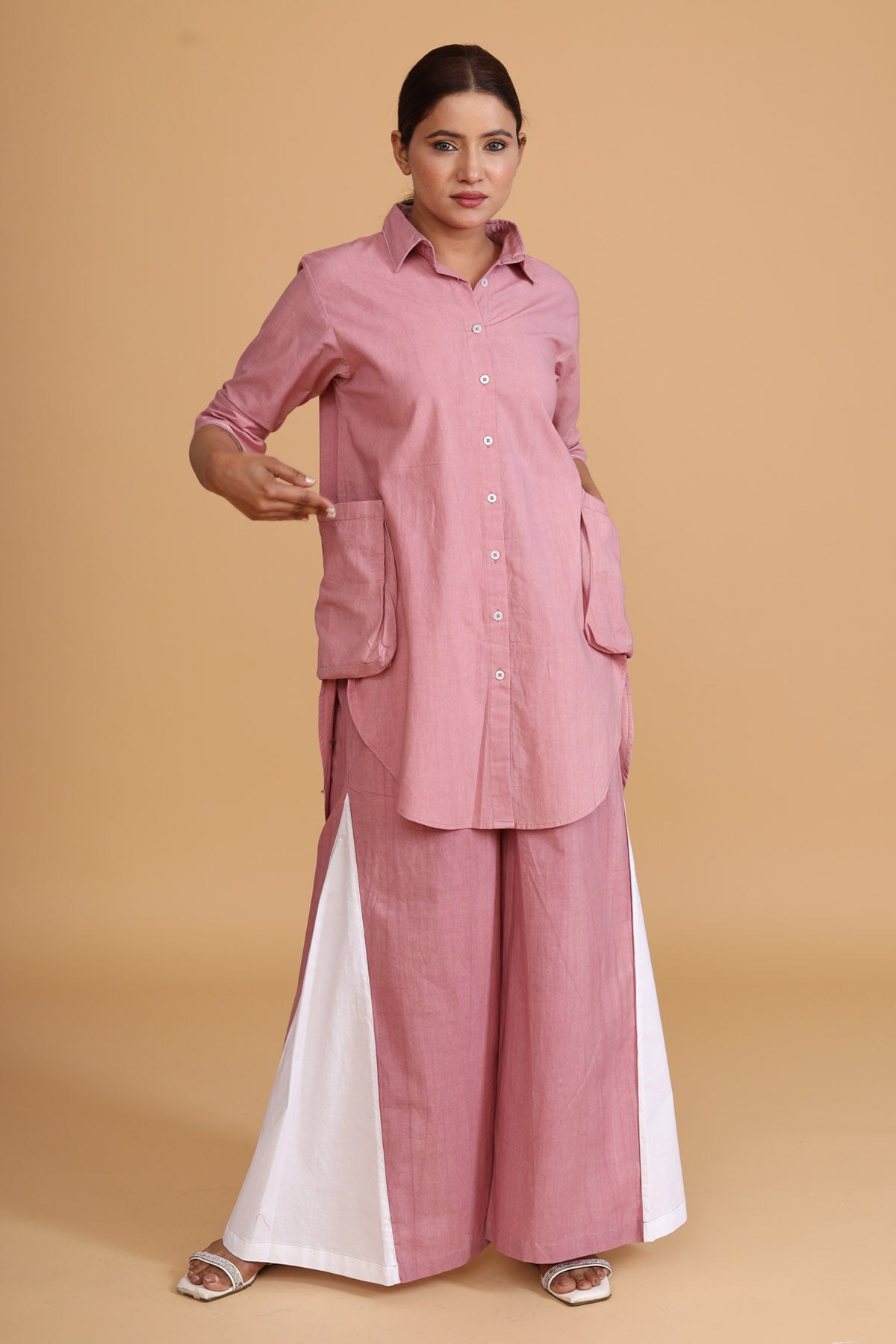 Pink Short Tunic Co-ord Set