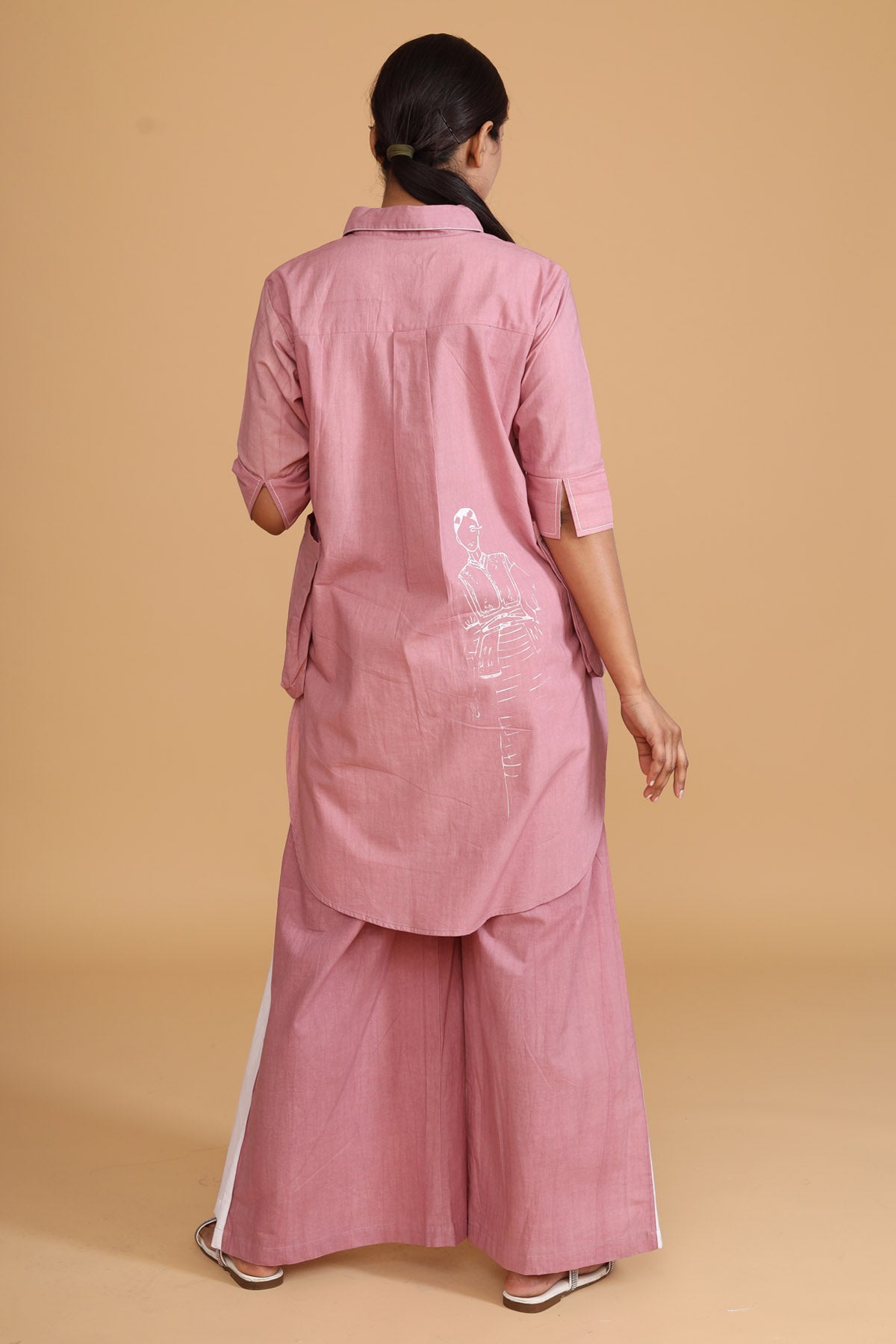 Pink Short Tunic Co-ord Set