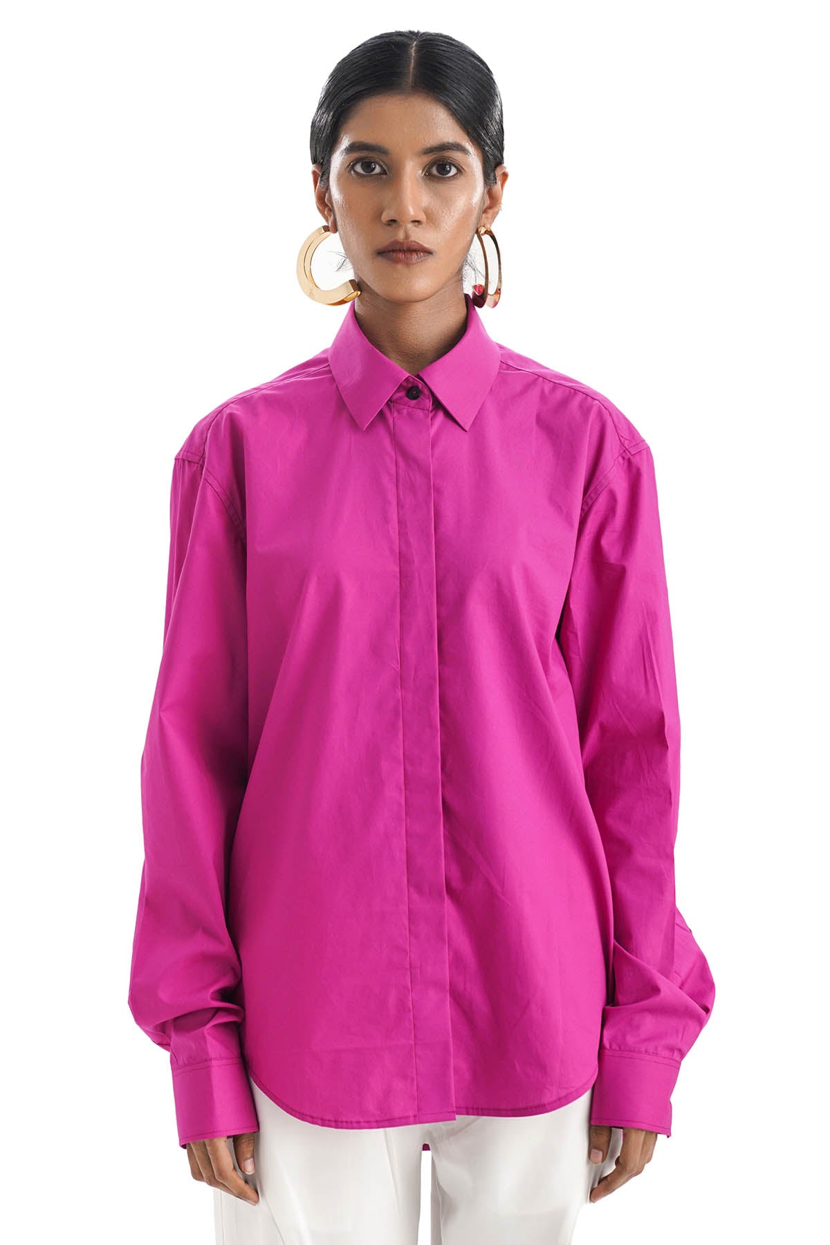Pink 100% Cotton Button Shirt